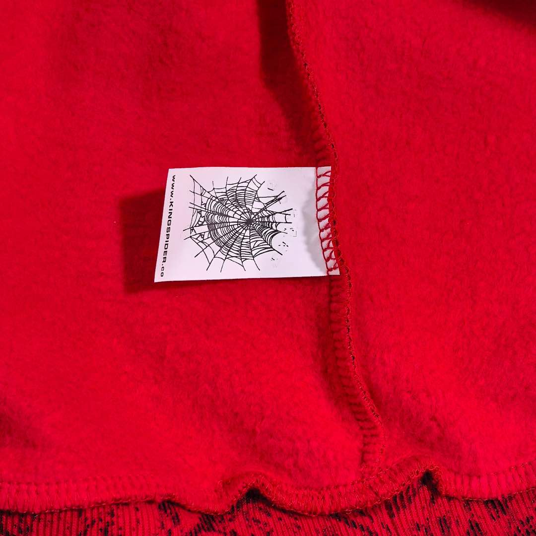 Sp5der OG Tree Camo Hoodie Red - DesignerGu