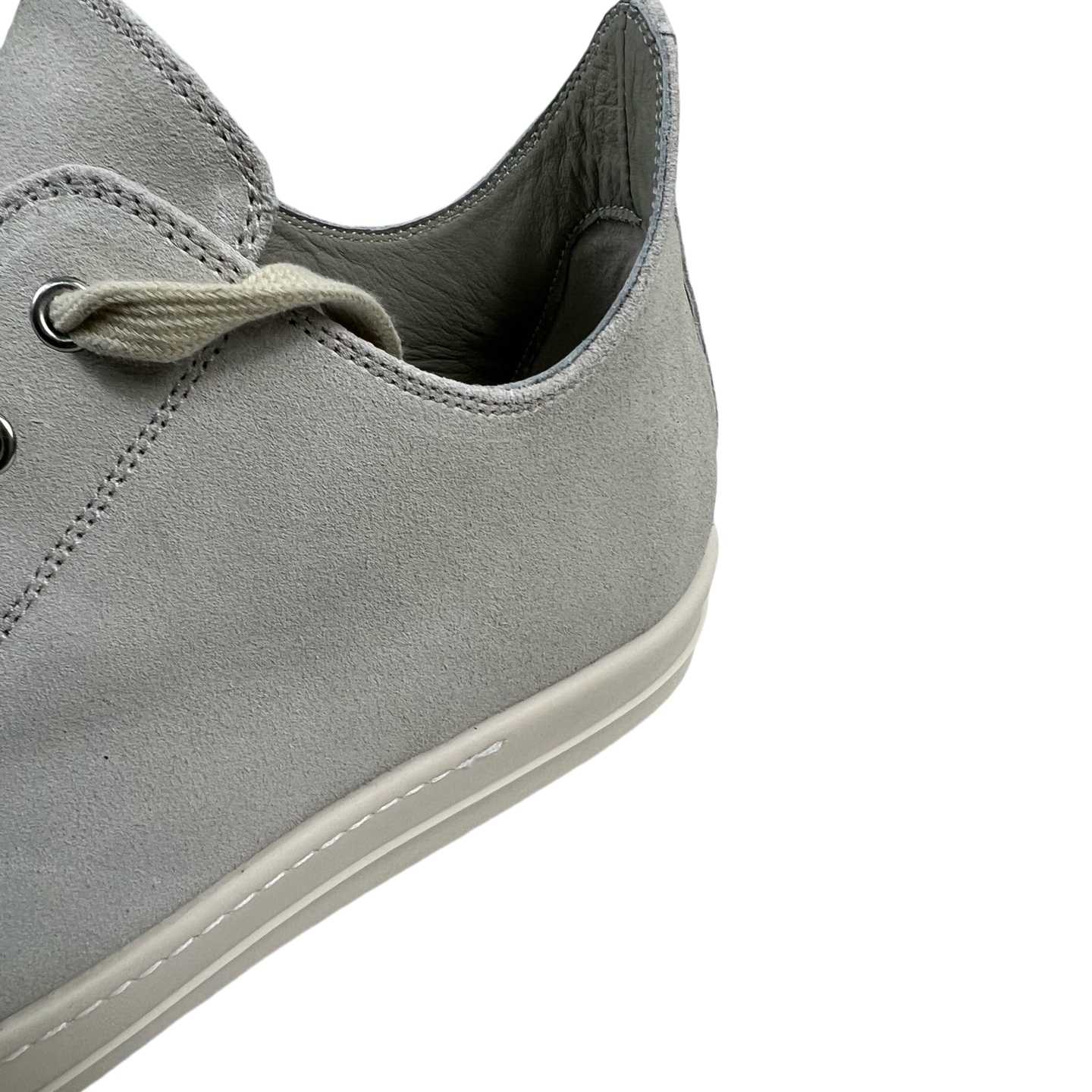 Rick Owens Low Tops Grey Suede Shoes - DesignerGu