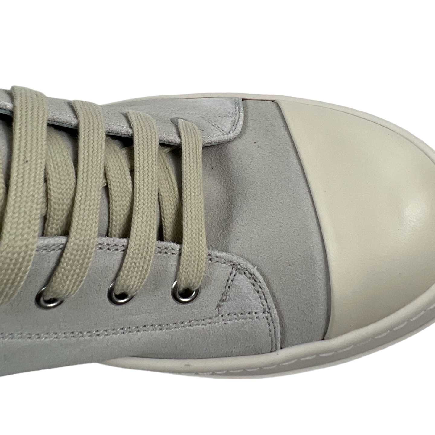 Rick Owens Low Tops Grey Suede Shoes - DesignerGu