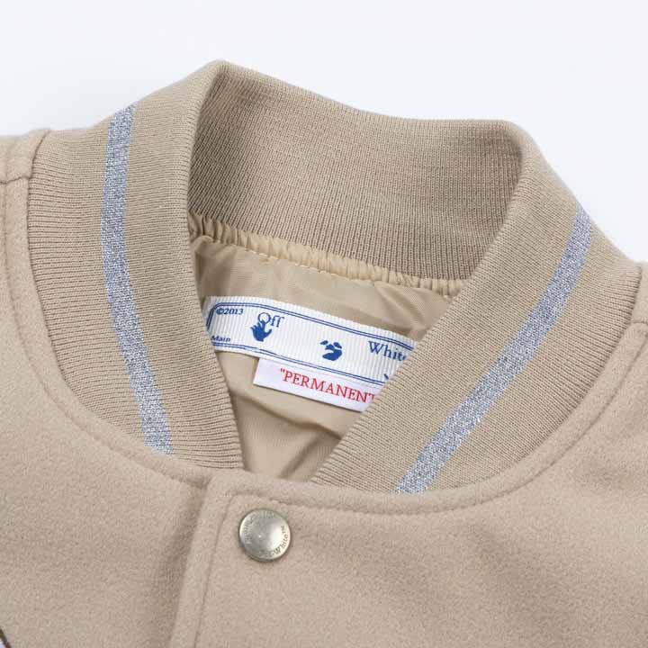 Off-White AC Milan Patch Varsity Jacket - DesignerGu