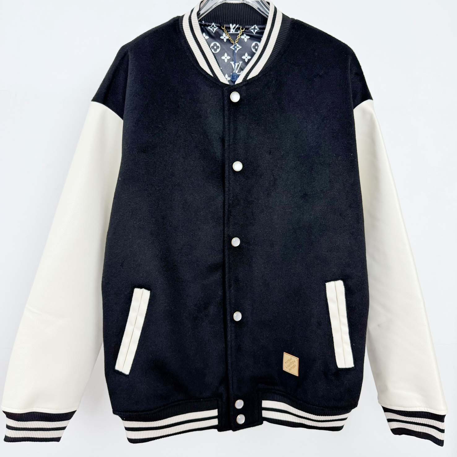 Louis Vuitton Signature Leather Varsity Jacket    - DesignerGu