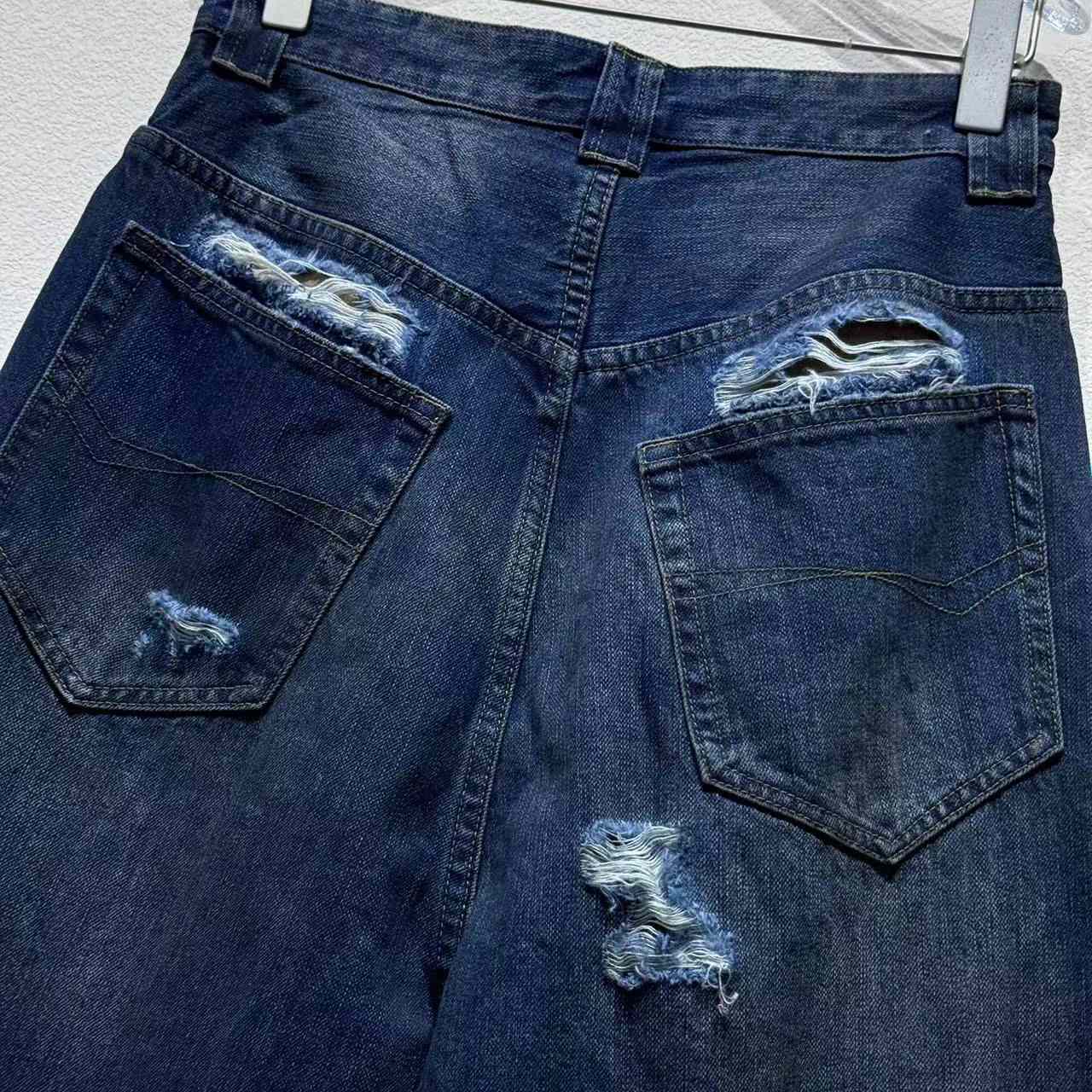 Balenciaga Baggy Pants In Blue Denim - DesignerGu