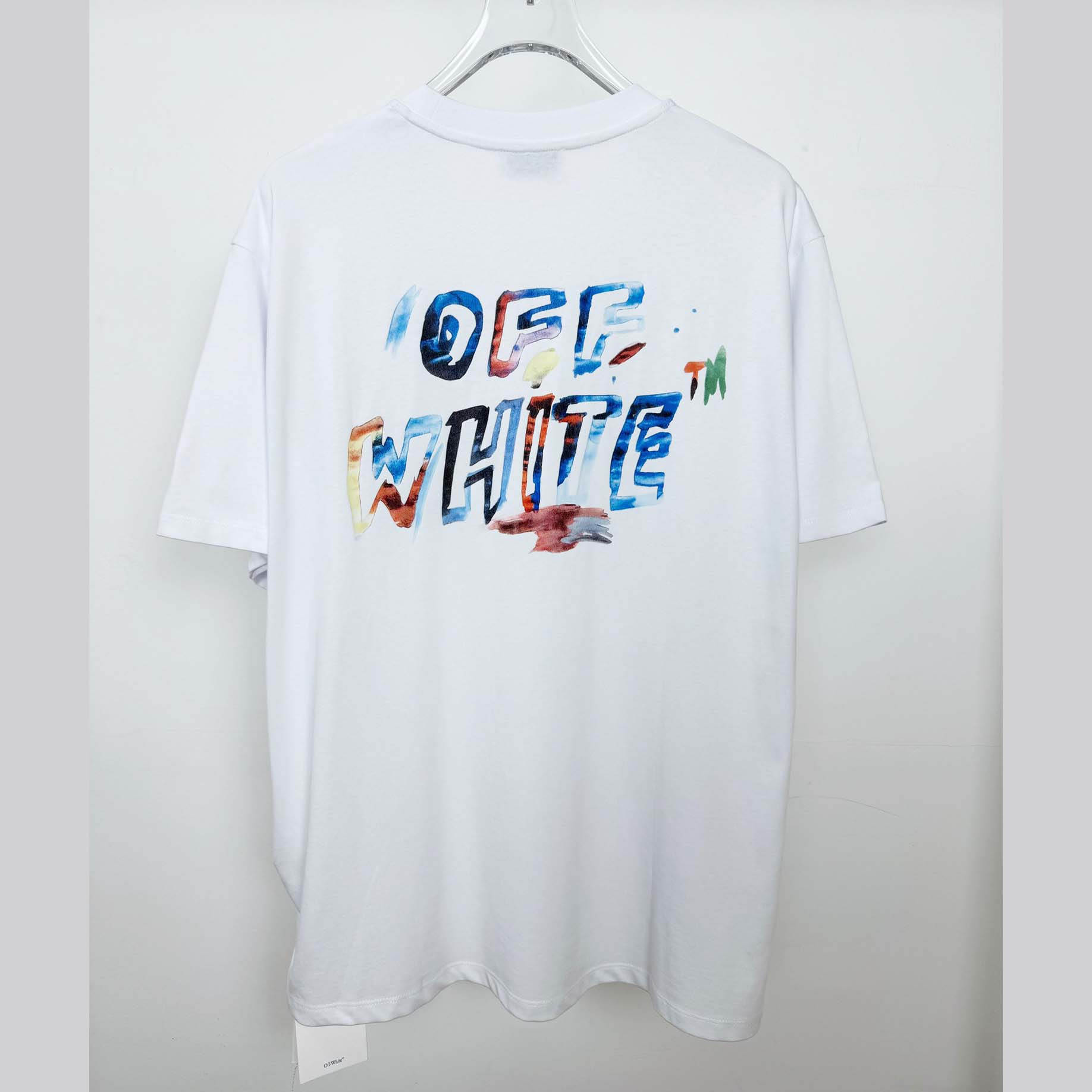 Off-White Boys Watercolour T-Shirt In White - DesignerGu