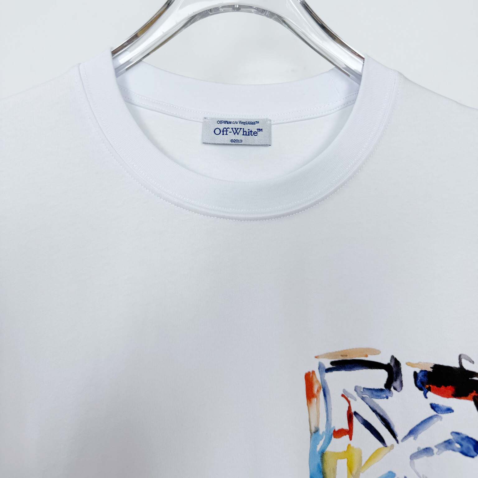 Off-White Boys Watercolour T-Shirt In White - DesignerGu
