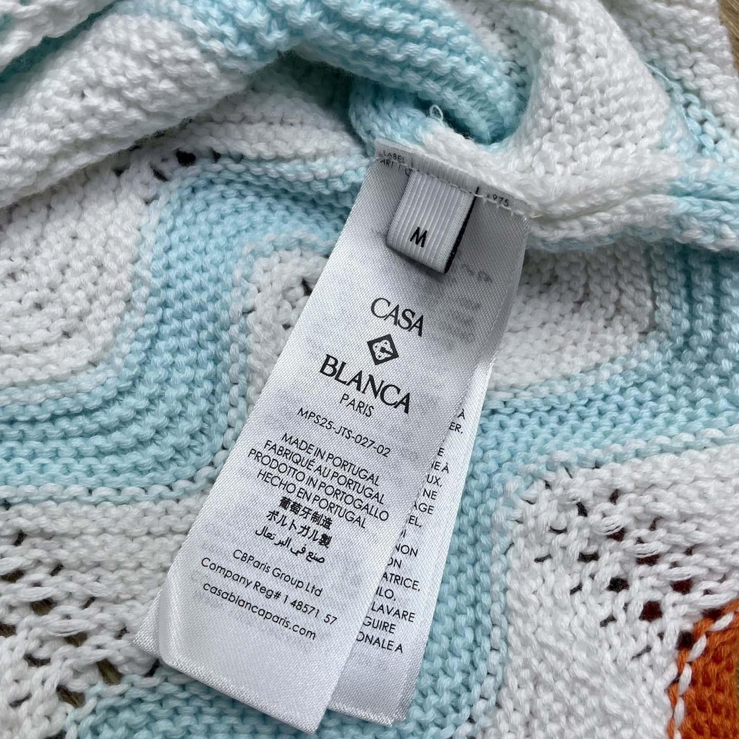 Casablanca Gradient Wave Crochet Shirt   D0107 - DesignerGu