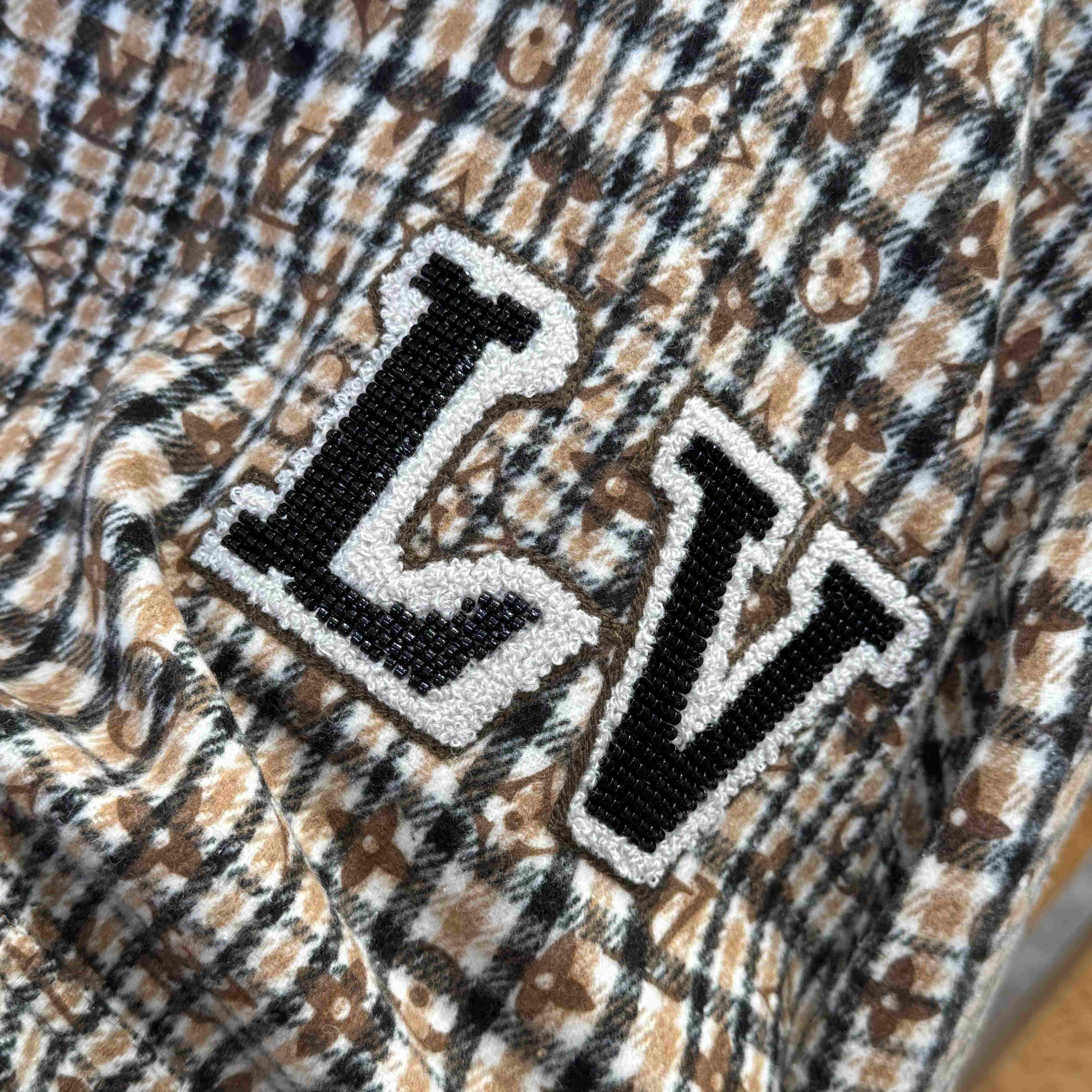 Louis Vuitton Monogram Wool Harrington Blouson   1AGIP7 - DesignerGu