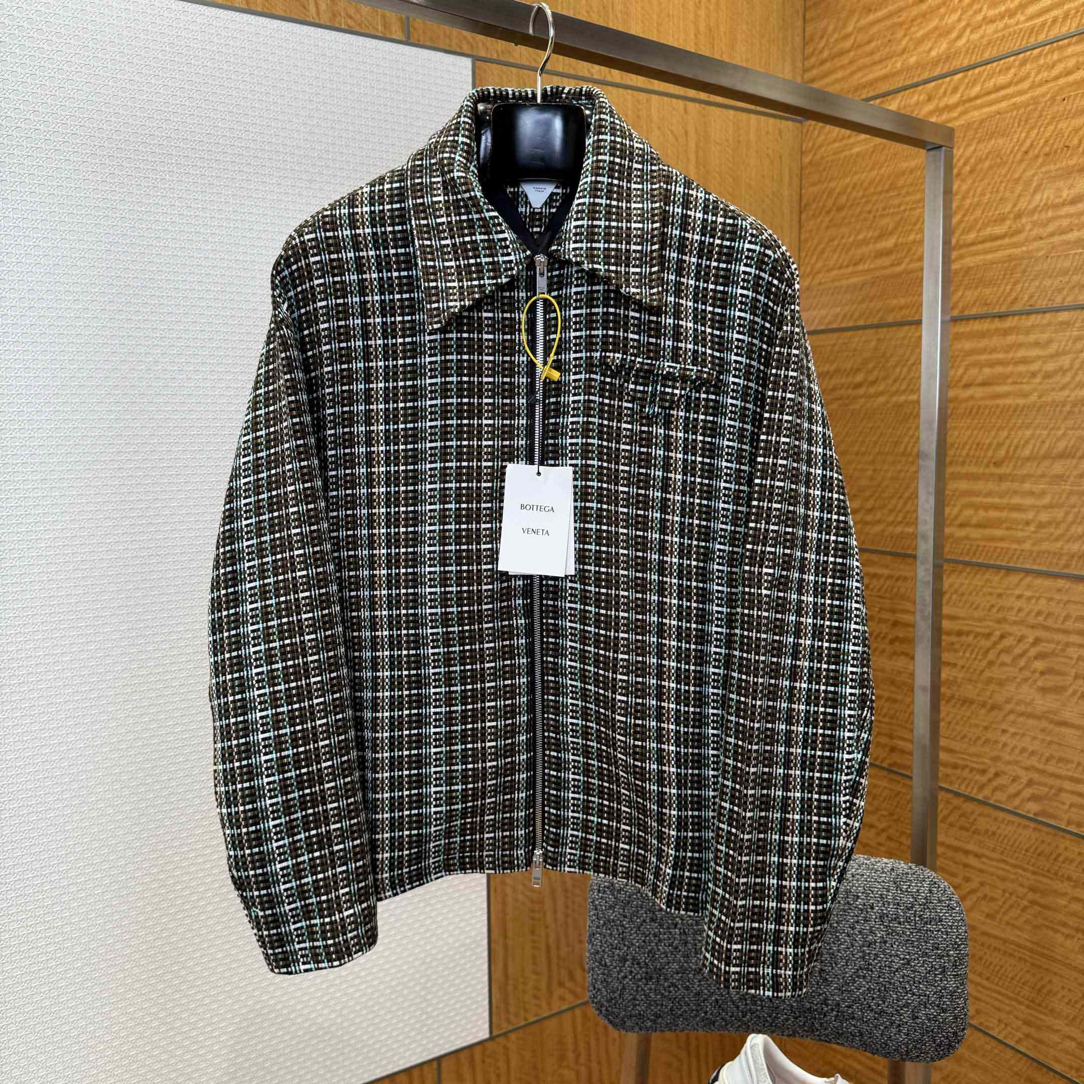 Bottega Veneta Multicolor Check Jacket - DesignerGu