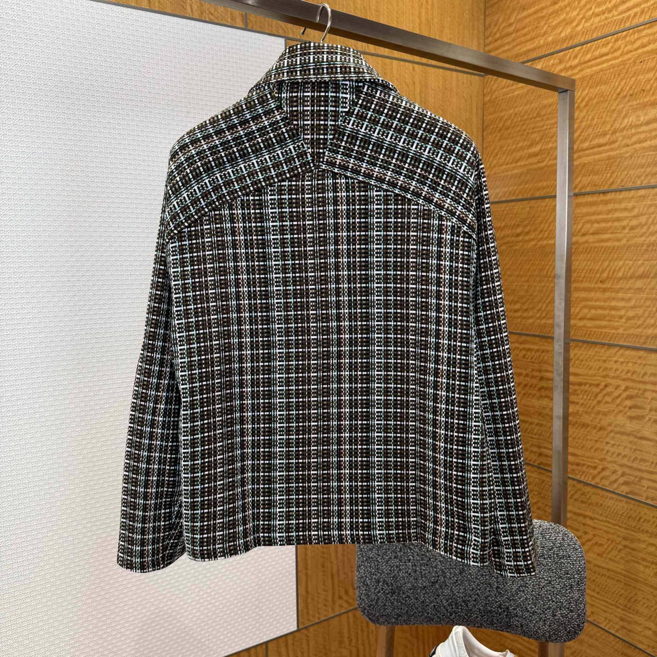 Bottega Veneta Multicolor Check Jacket - DesignerGu