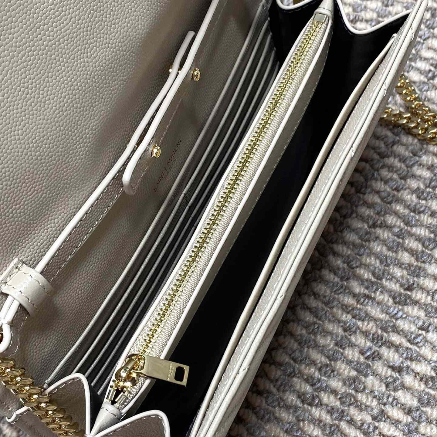 Saint Laurent Cassandre Chain Wallet In Lambskin - DesignerGu