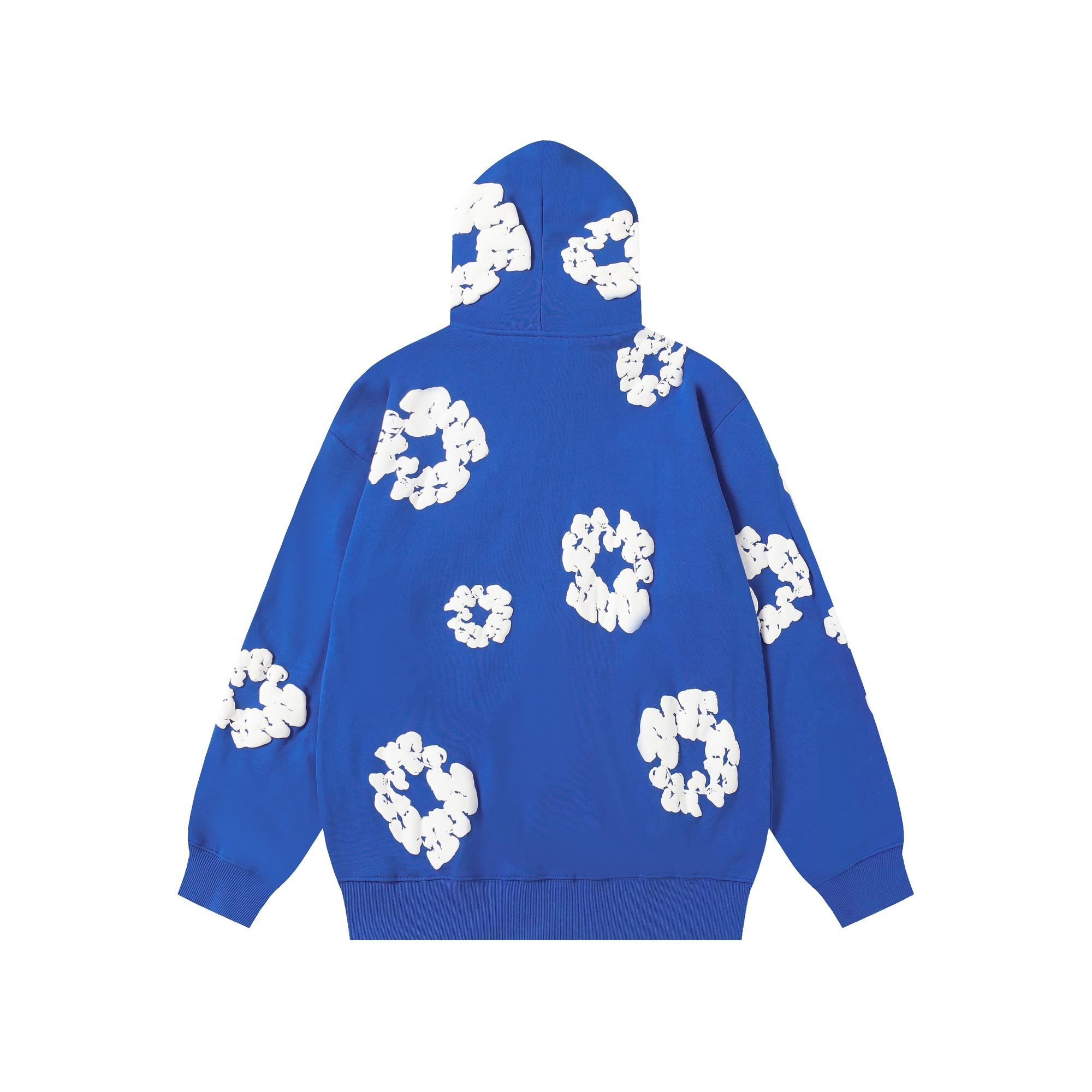 Denim Tears Cotton Wreath Zip Hoodie  - DesignerGu