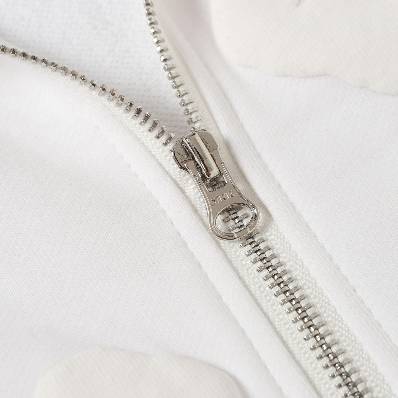 Denim Tears Cotton Wreath Zip Hoodie White - DesignerGu