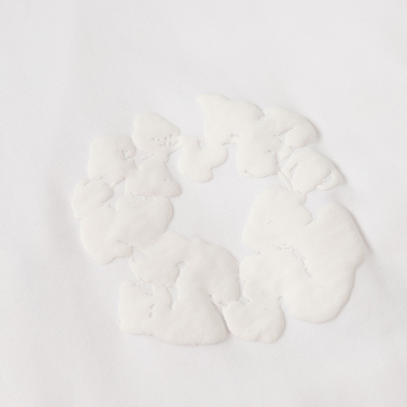 Denim Tears Cotton Wreath Zip Hoodie White - DesignerGu