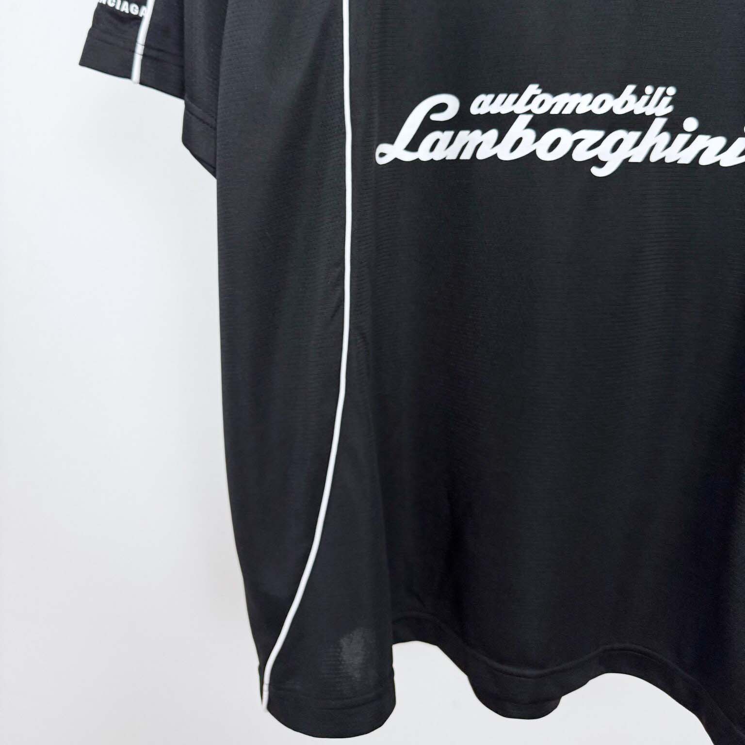 Balenciaga I Automobili Lamborghini Oversized Soccer T-shirt - DesignerGu
