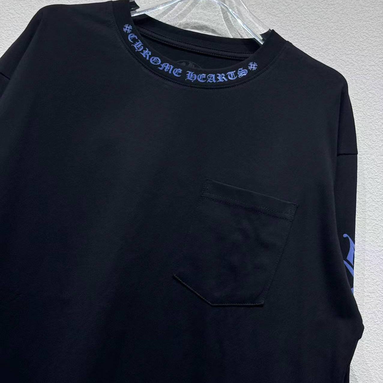 Chrome Hearts Neck Logo Long-Sleeve T-Shirt 'Black' - DesignerGu