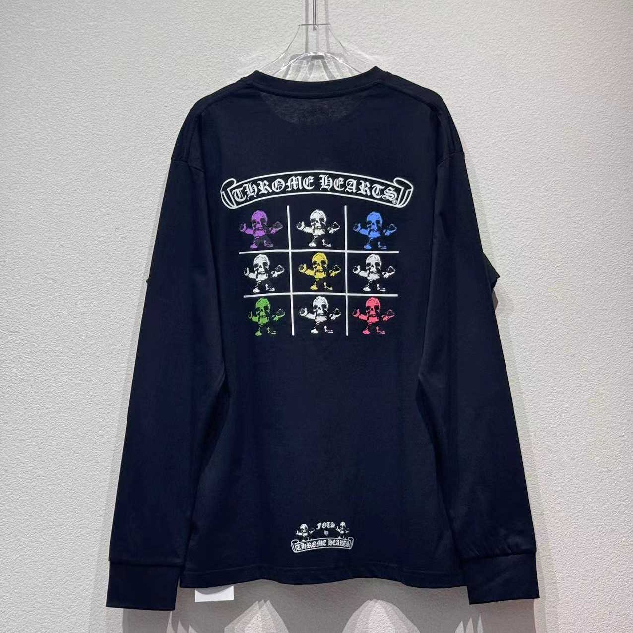 Chrome Hearts Foti Multi Teeter Harris Logo Long Sleeve Tee Shirt Black - DesignerGu