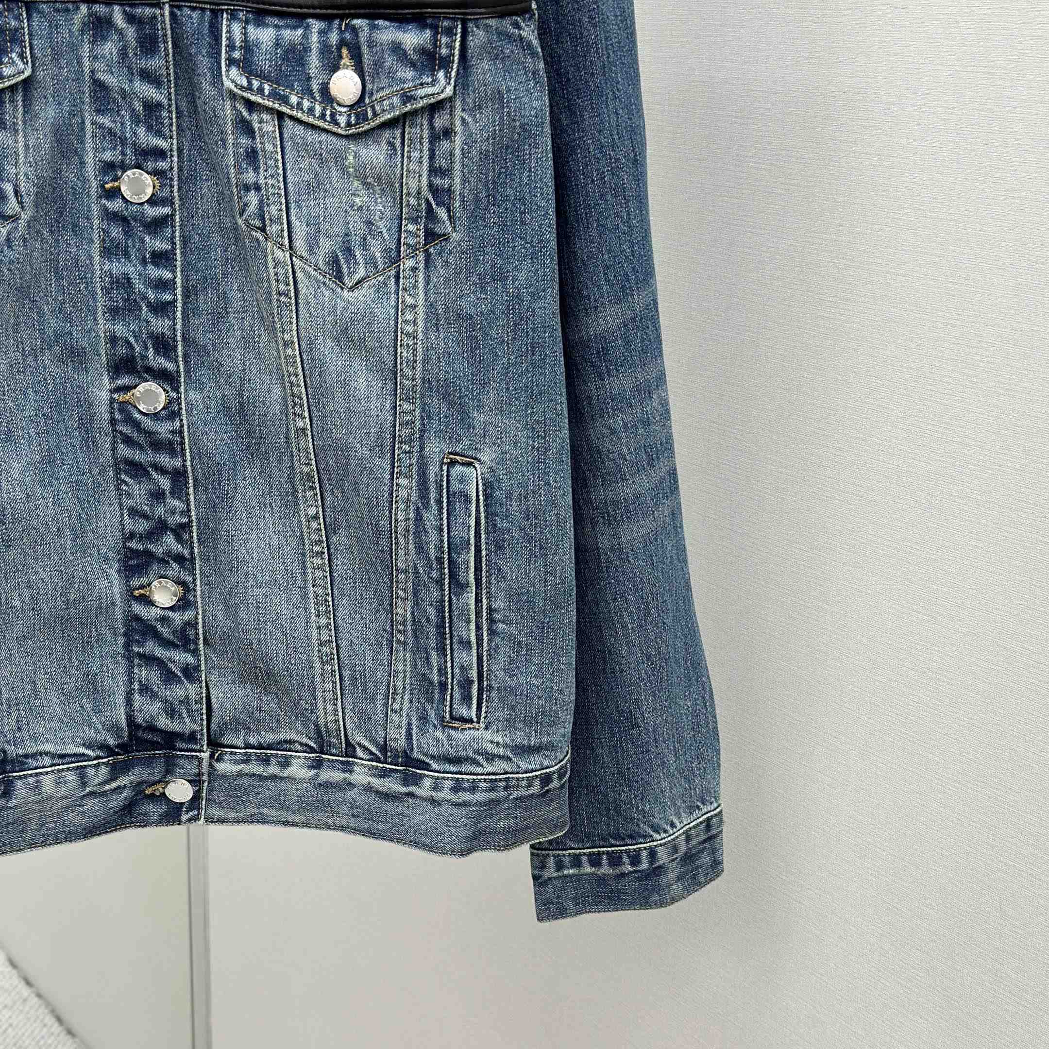 Prada Denim And Leather Jacket - DesignerGu