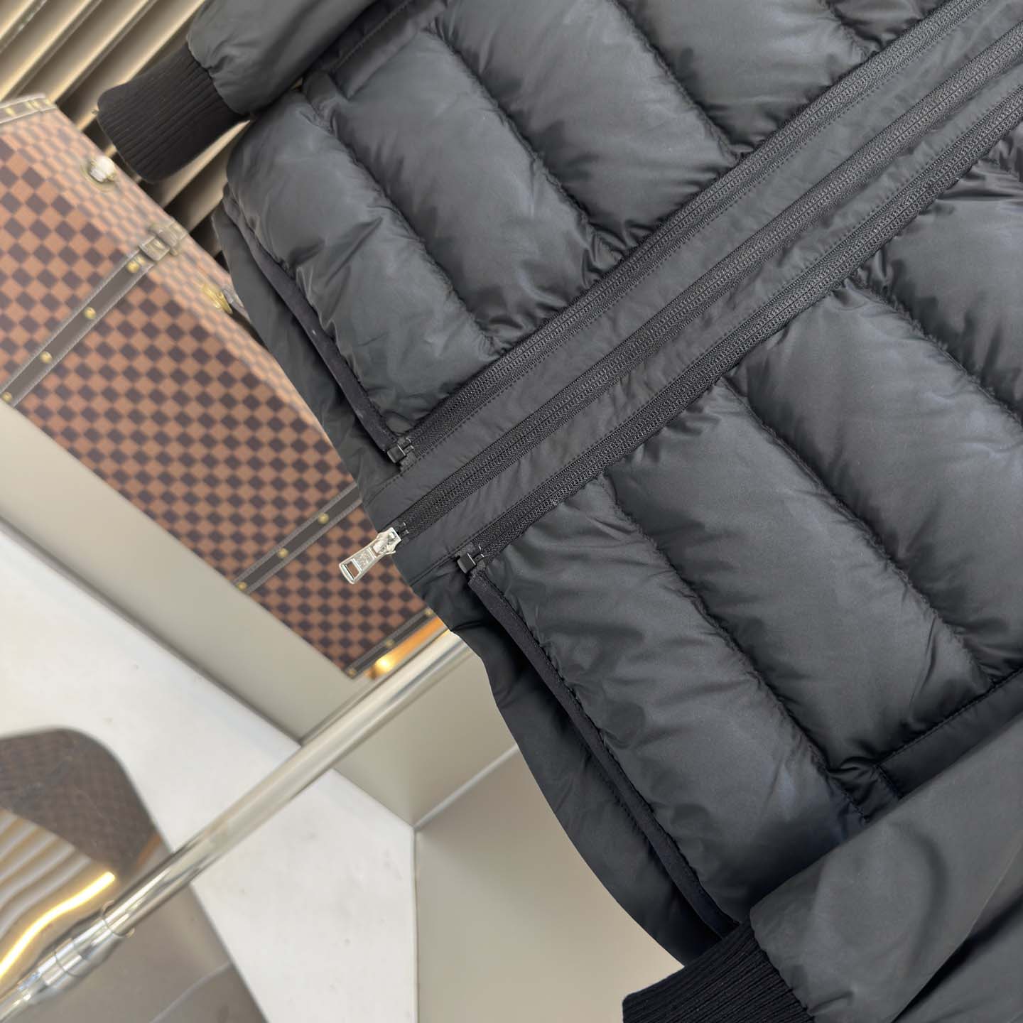 Moncler Black Verney 3-in-1 Short Jacket & Down Vest Set - DesignerGu