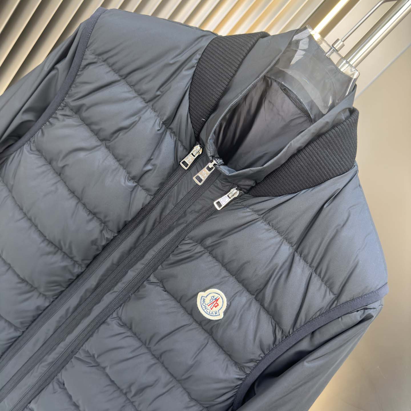 Moncler Black Verney 3-in-1 Short Jacket & Down Vest Set - DesignerGu