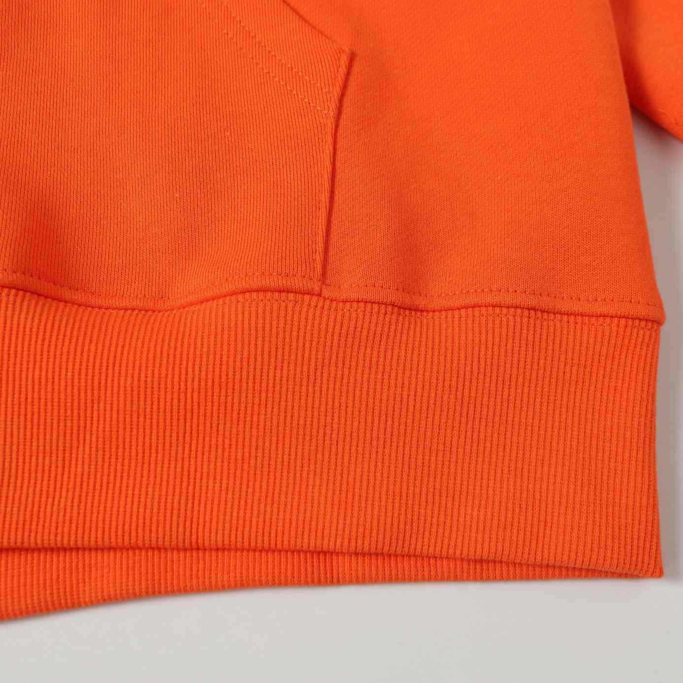 Denim Tears Cotton Wreath Zip Hoodie Orange - DesignerGu