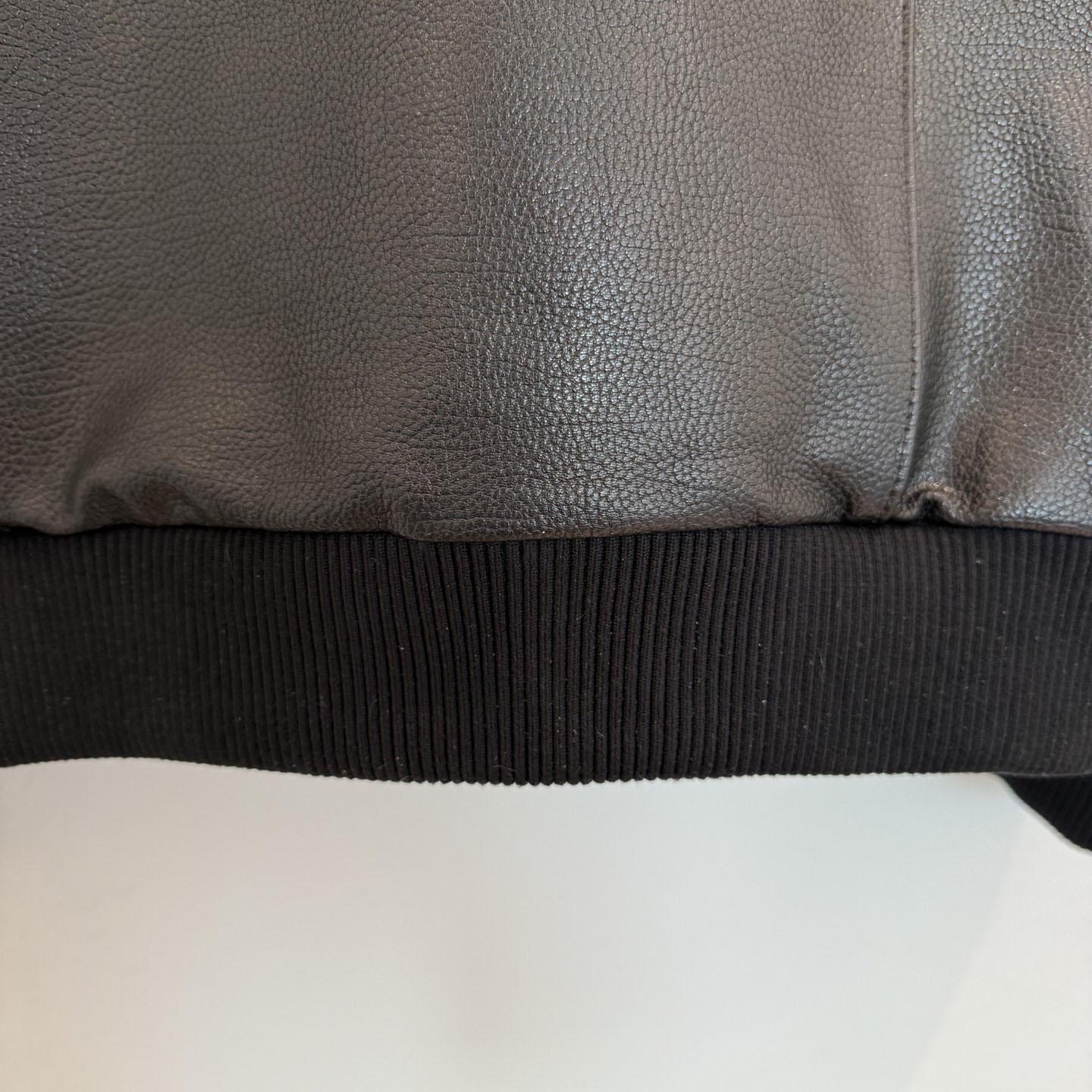 Prada Leather Bomber Jacket - DesignerGu