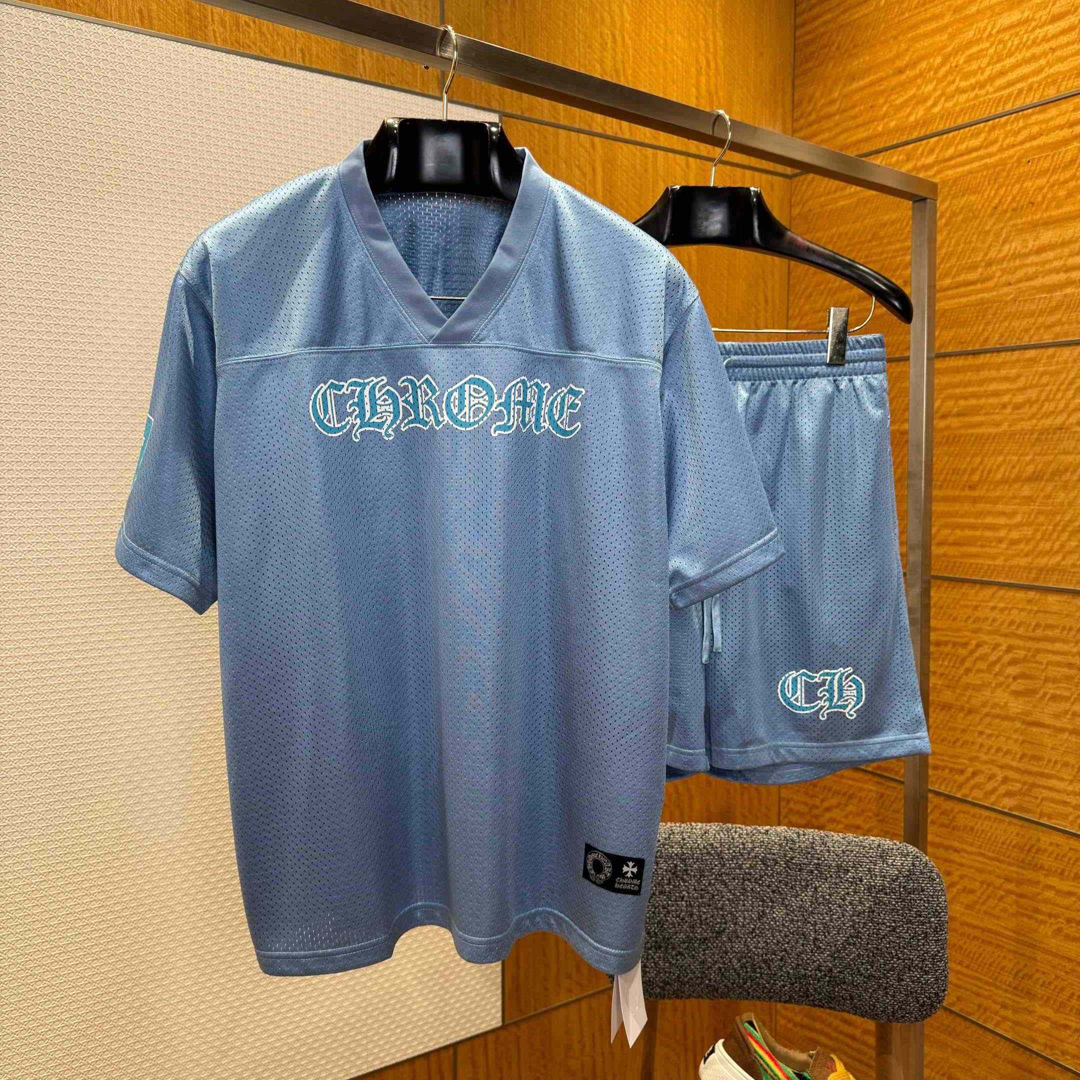 Chrome Hearts Stadium Mesh Short Sleeve & Shorts - DesignerGu