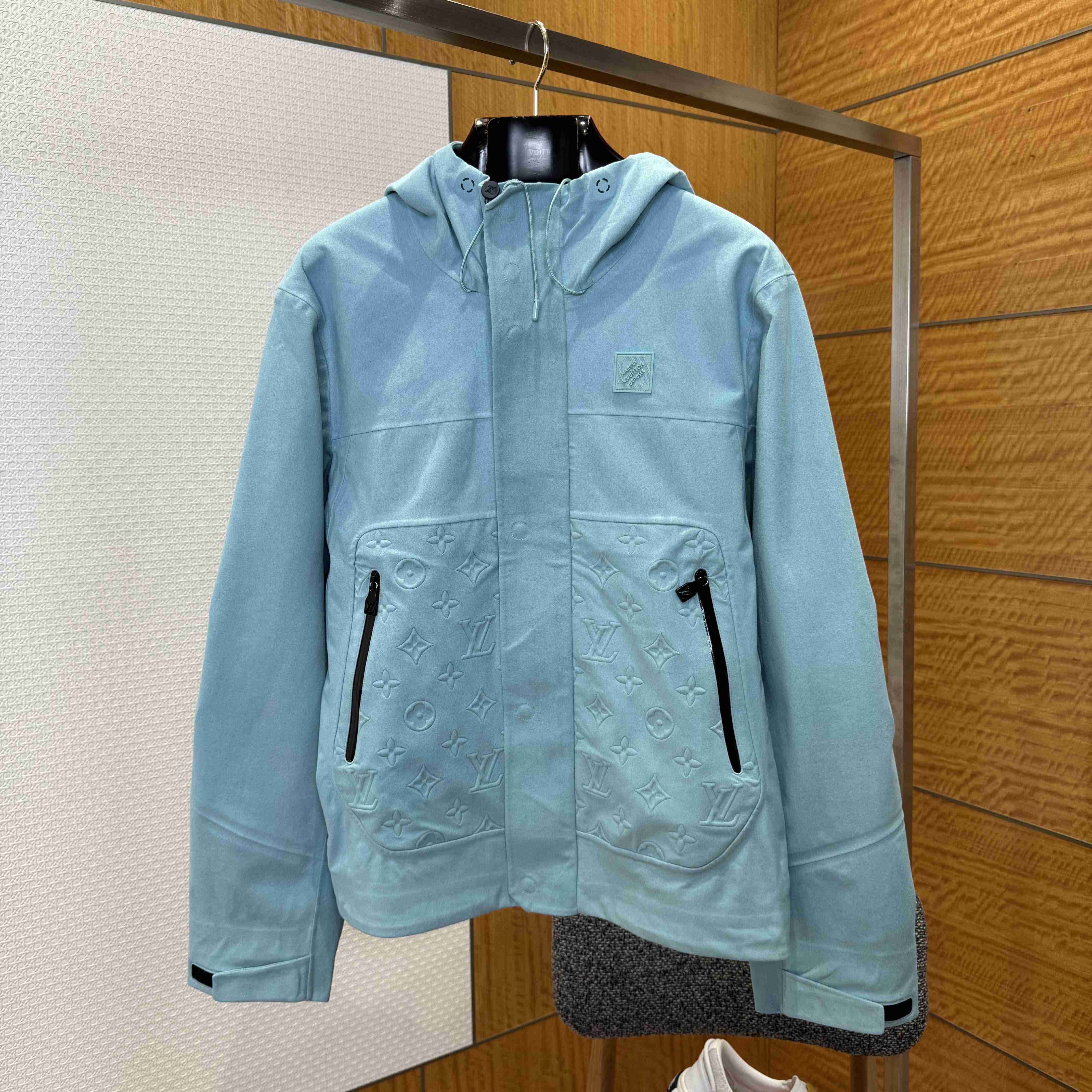 Louis Vuitton Technical Velvet Rain Jacket   1AHUZF - DesignerGu
