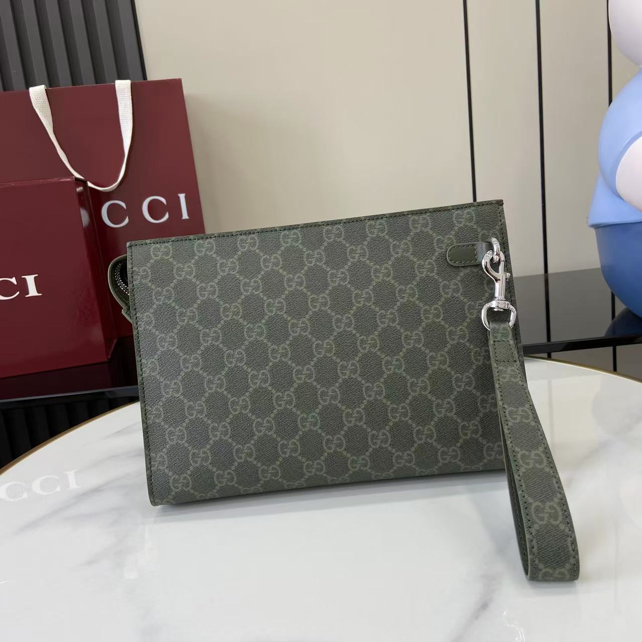 Gucci GG Monogram Small Pouch - DesignerGu