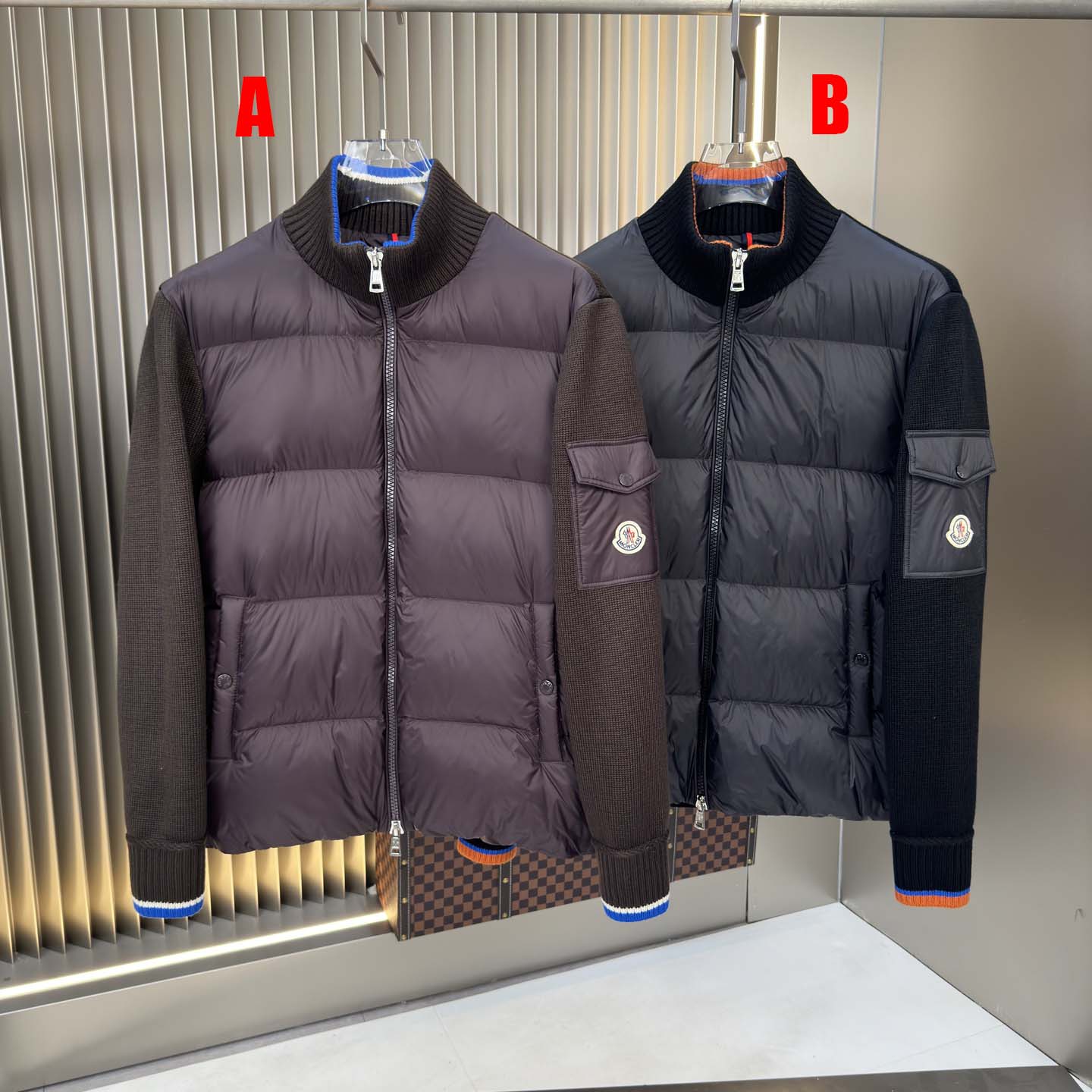 Moncler Padded Wool Zip-Up Cardigan - DesignerGu