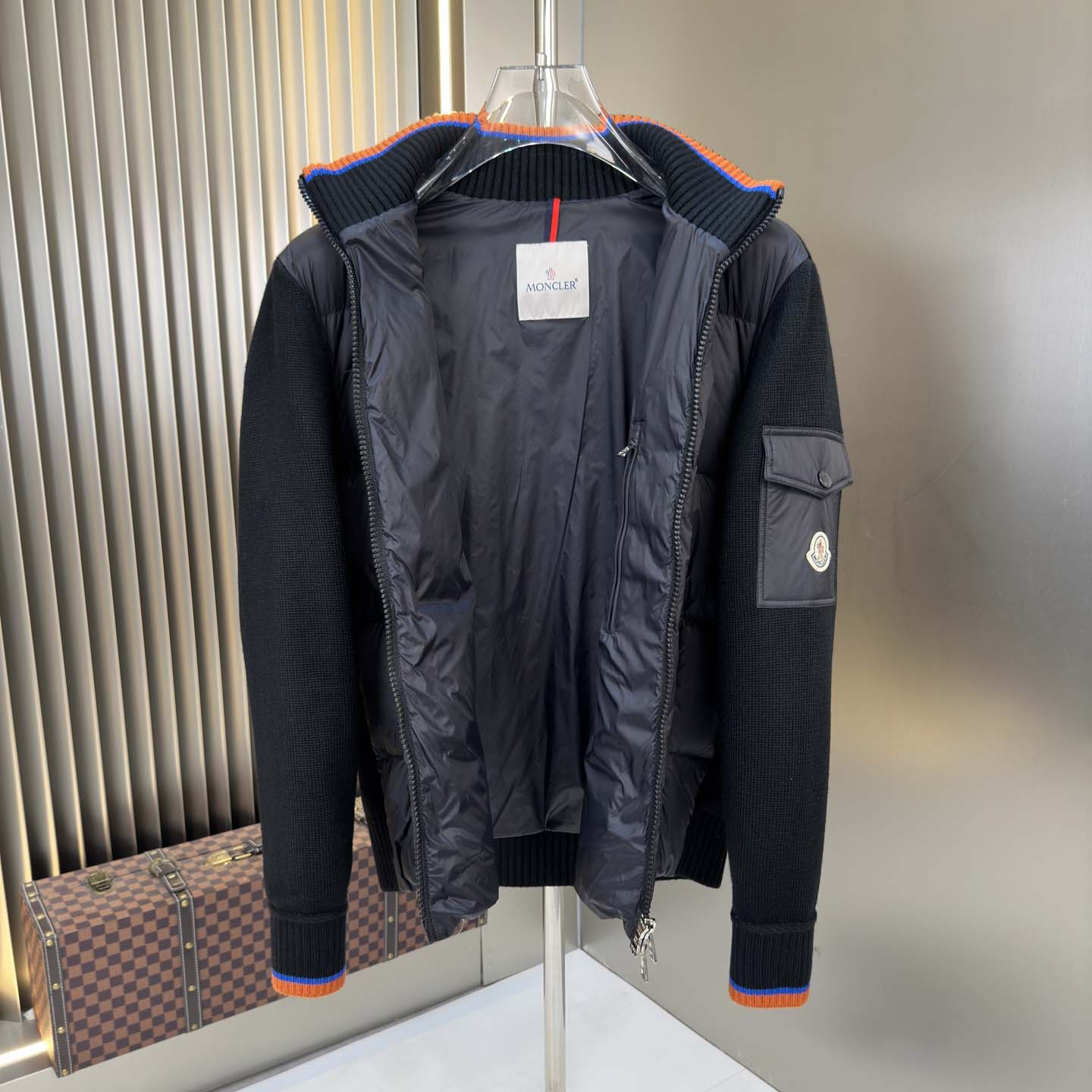 Moncler Padded Wool Zip-Up Cardigan - DesignerGu