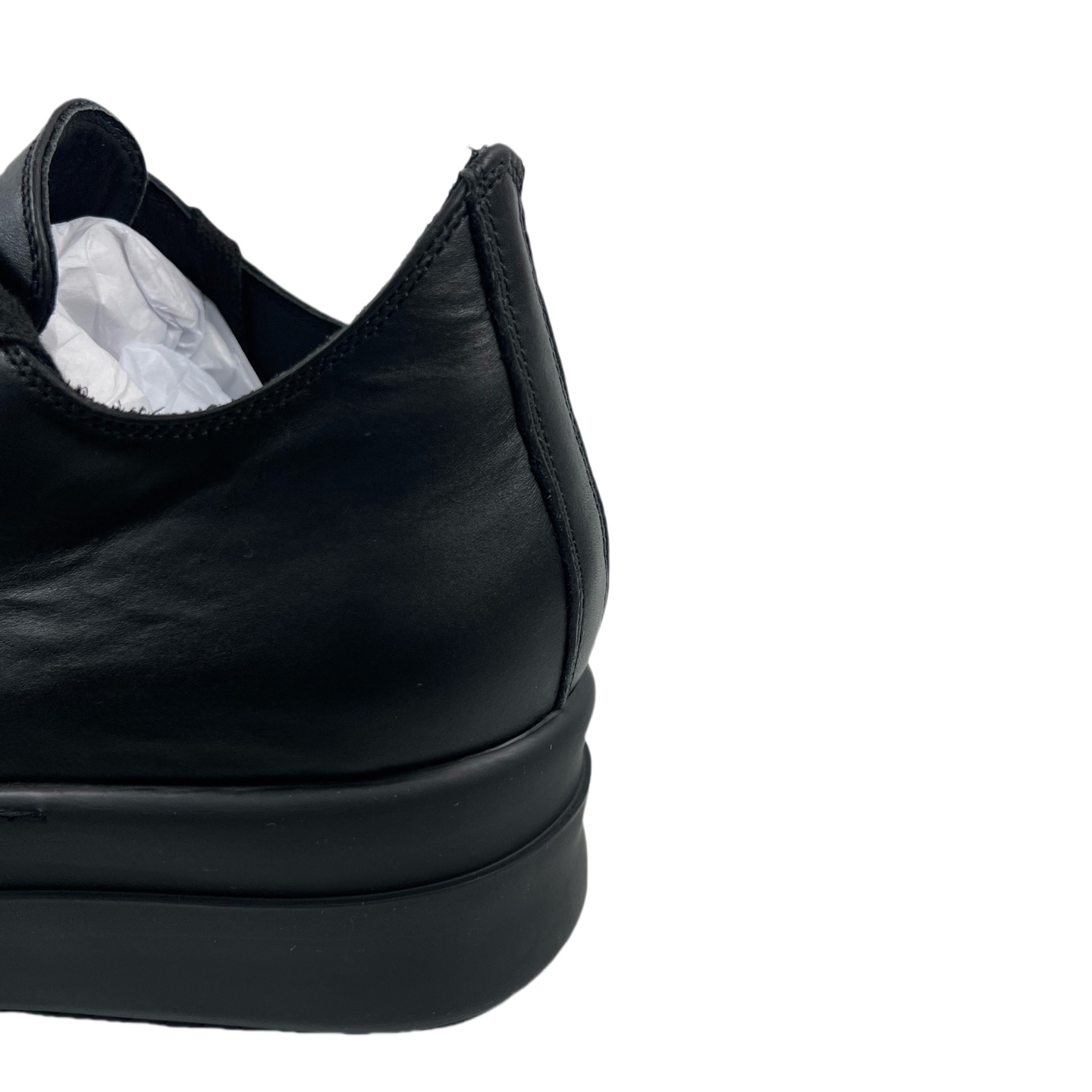 Rick Owens: Black Hollywood Low Sneakers - DesignerGu