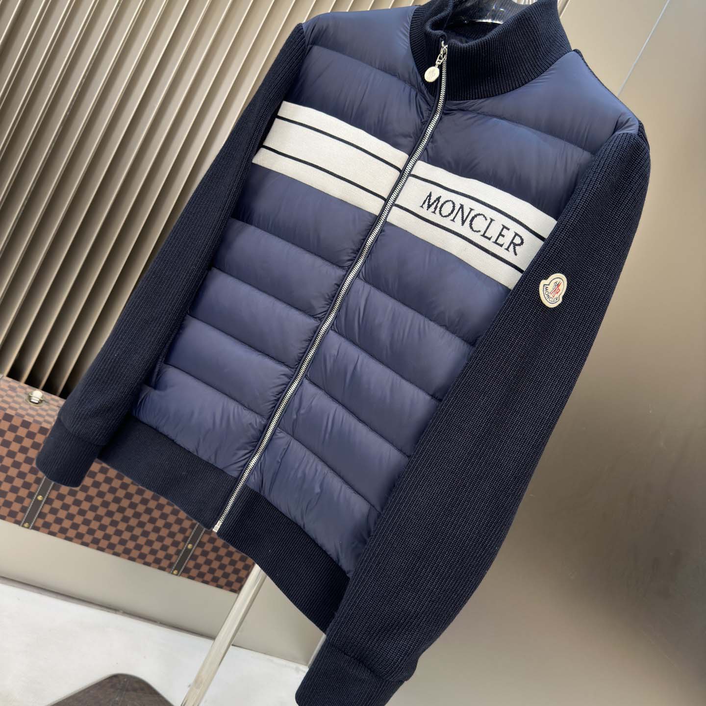 Moncler Color Block Zip Cardigan  - DesignerGu