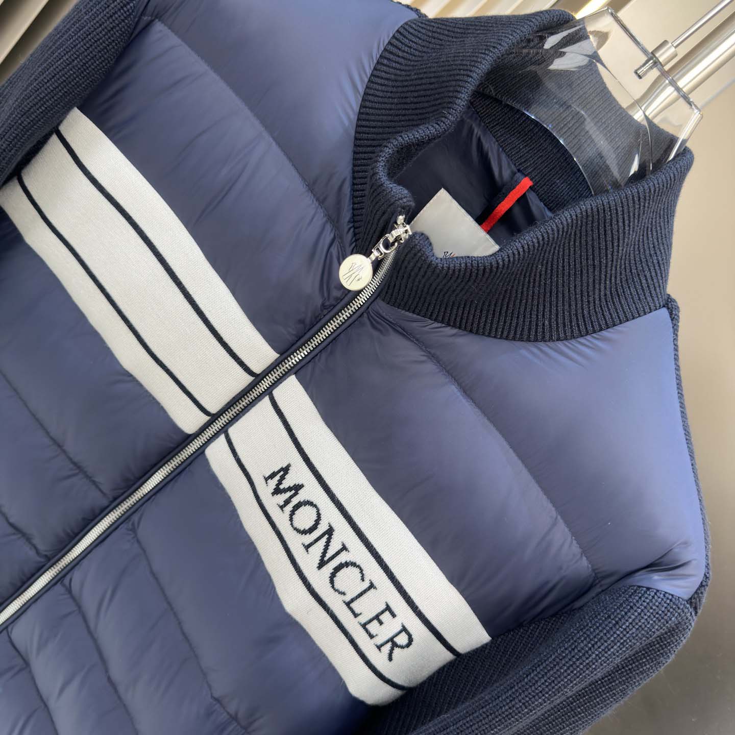 Moncler Color Block Zip Cardigan  - DesignerGu