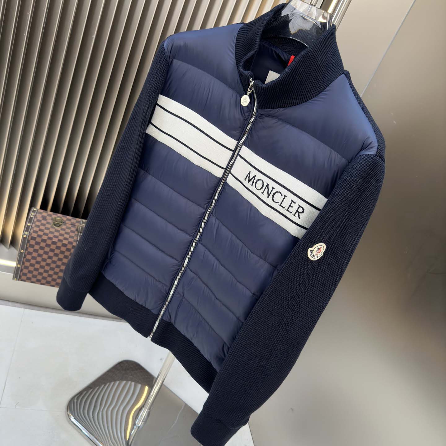 Moncler Color Block Zip Cardigan  - DesignerGu