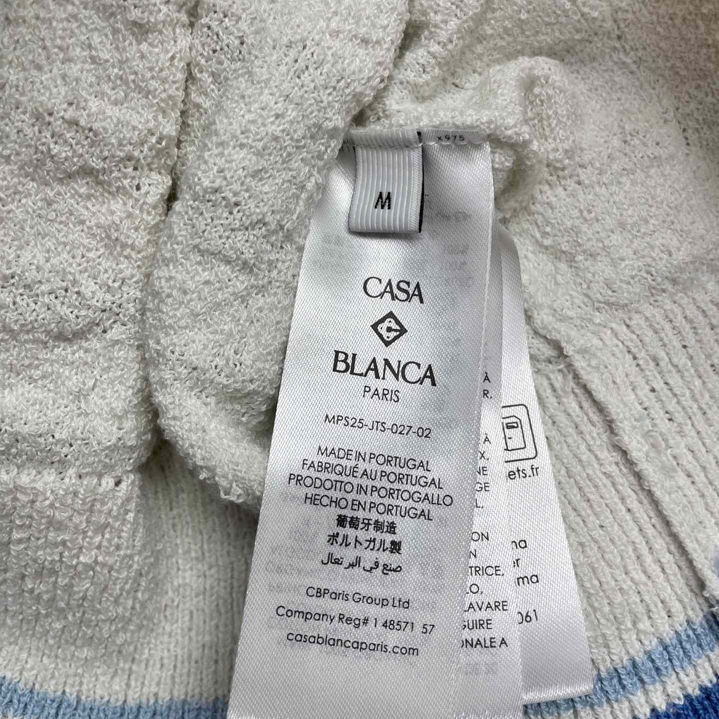 Casablanca Cotton Boucle Polo Shirt   Z6024 - DesignerGu