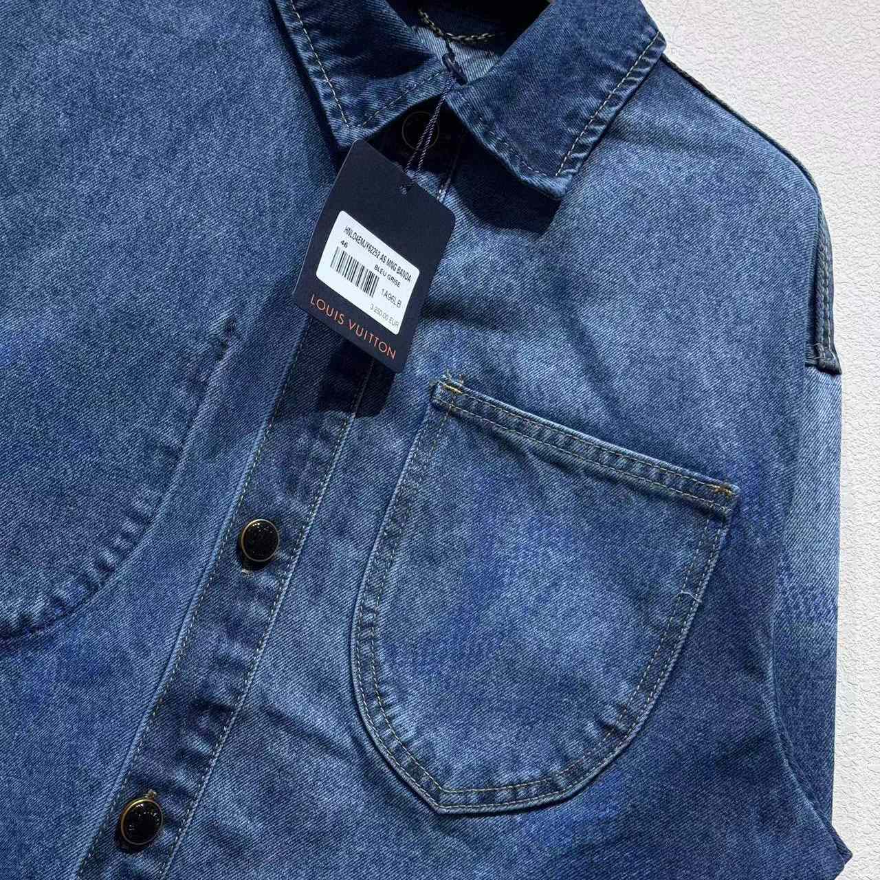 Louis Vuitton Monogram Denim Workwear Overshirt   1AIK79 - DesignerGu