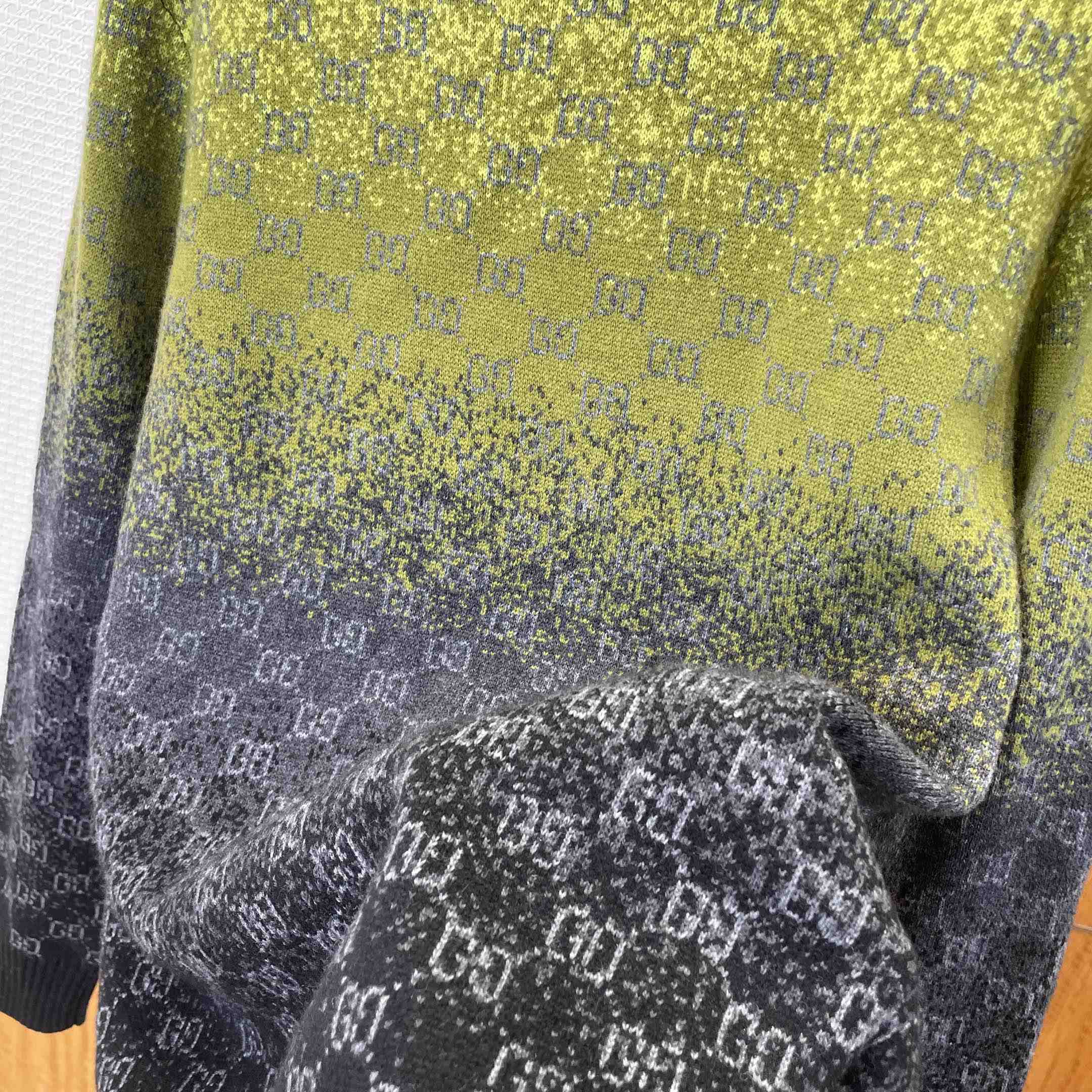 Gucci GG Wool Cashmere Jacquard Sweater - DesignerGu
