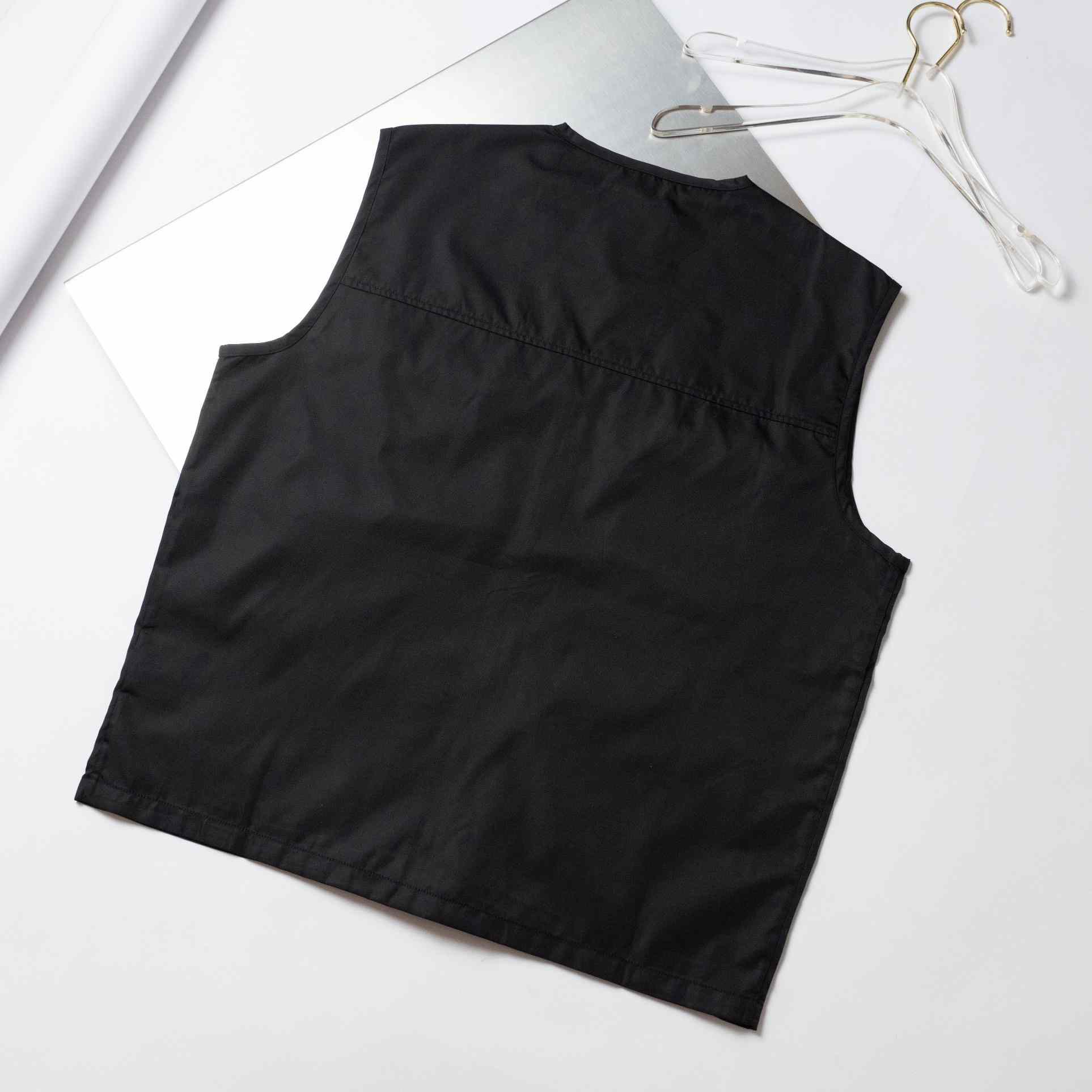 Prada Re-Nylon V-neck Vest In Black - DesignerGu