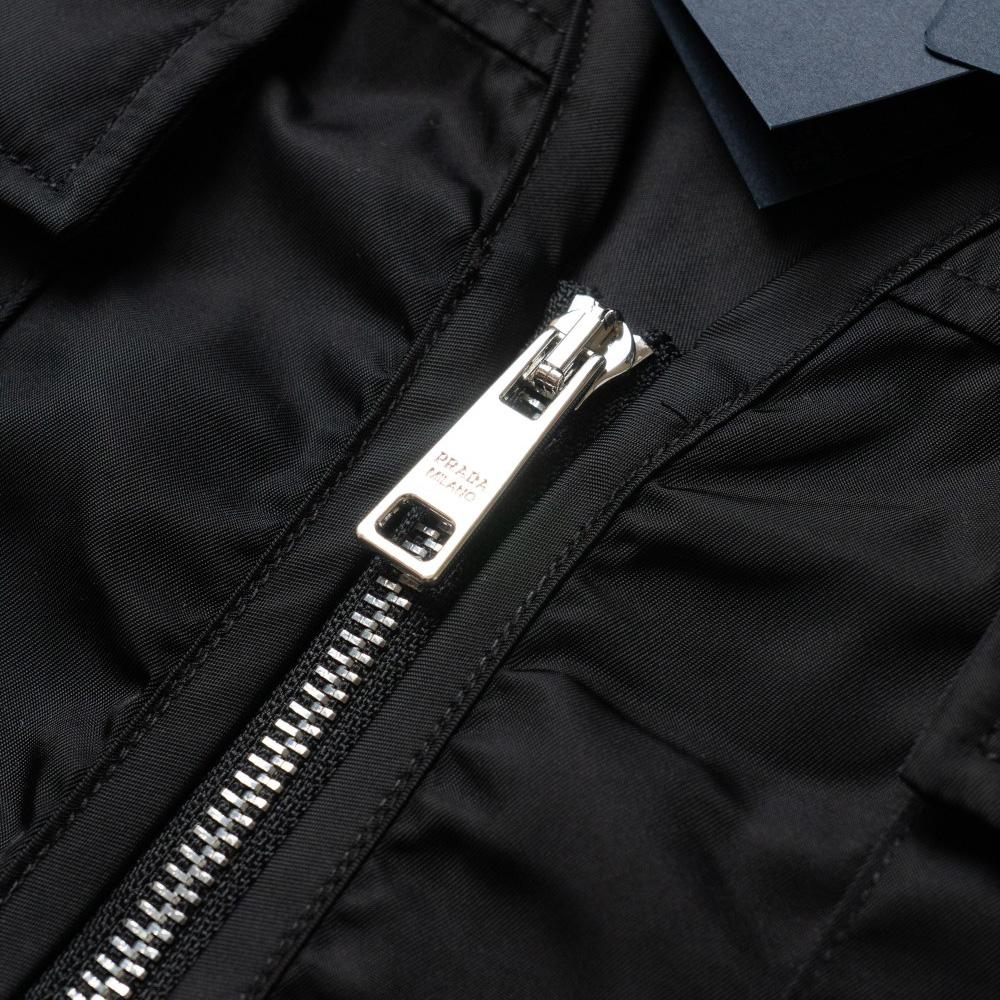 Prada Re-Nylon V-neck Vest In Black - DesignerGu