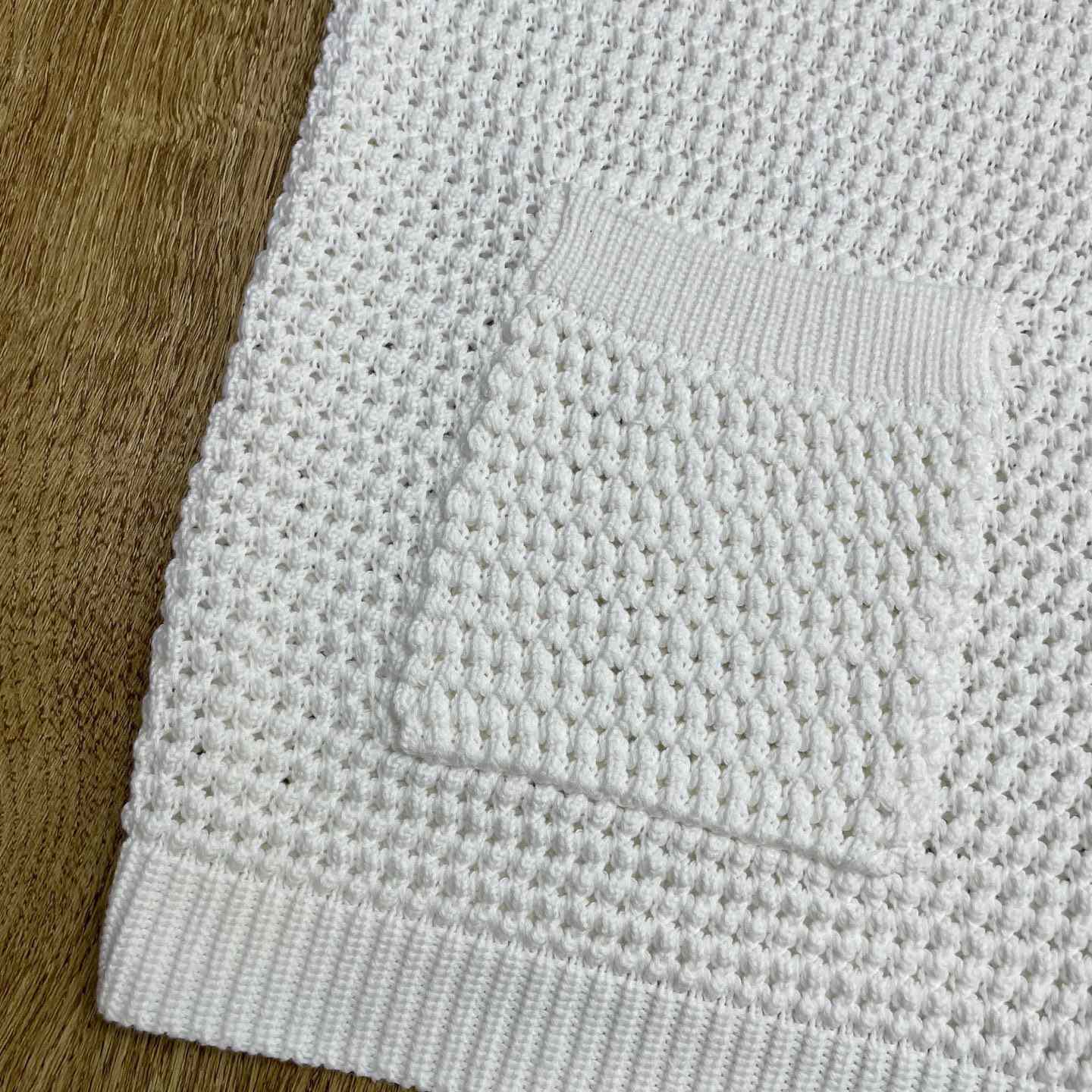 Casablanca Cotton Tennis Short Sleeve Crochet Shirt    Z6033 - DesignerGu