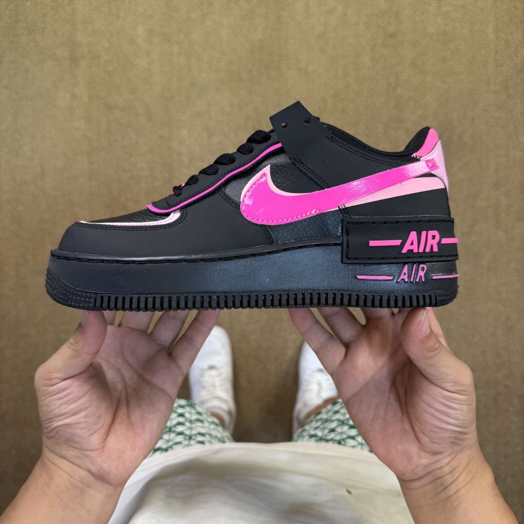 Nike Air Force 1 Shadow “Black Pink Swoosh” CI0919-006 - DesignerGu
