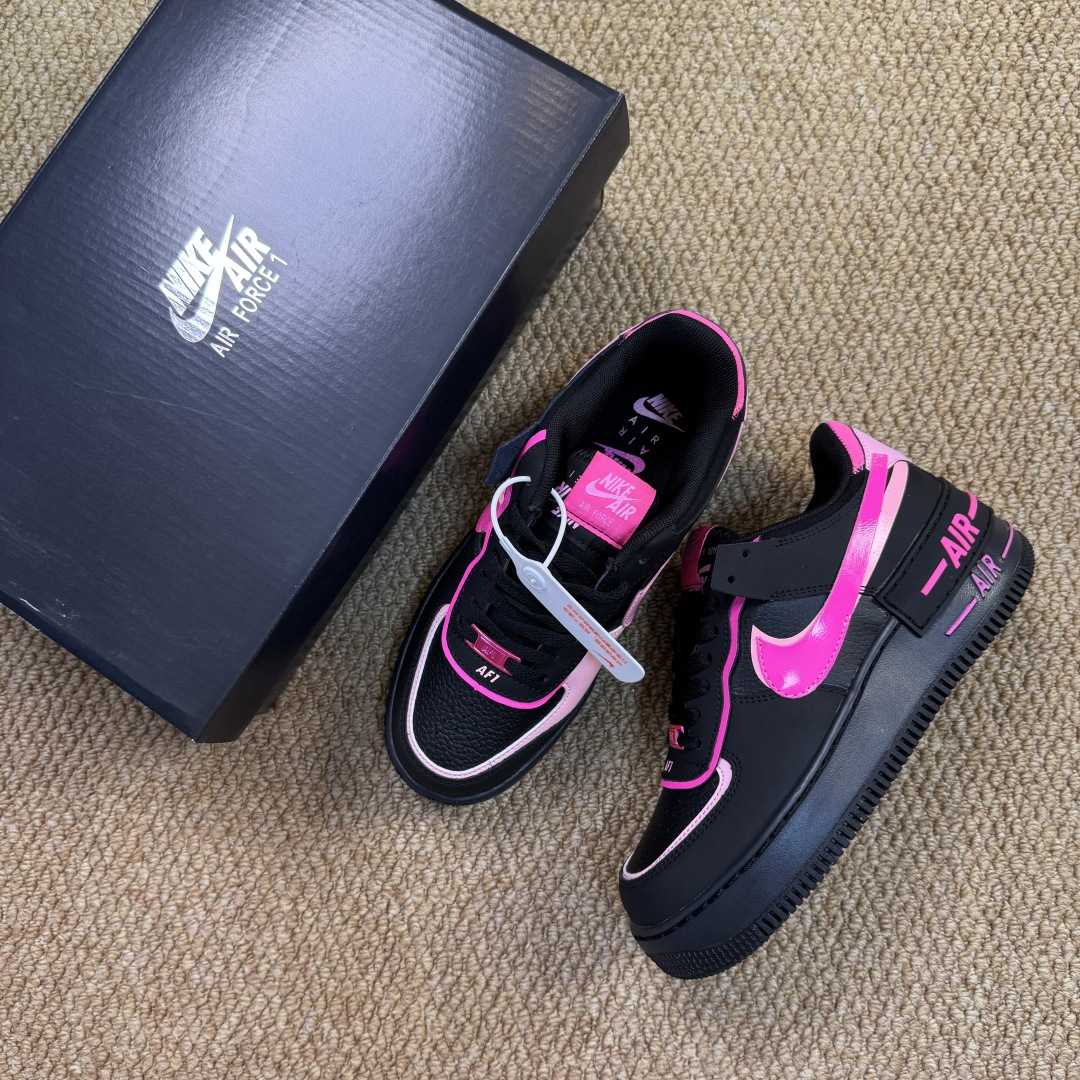 Nike Air Force 1 Shadow “Black Pink Swoosh” CI0919-006 - DesignerGu