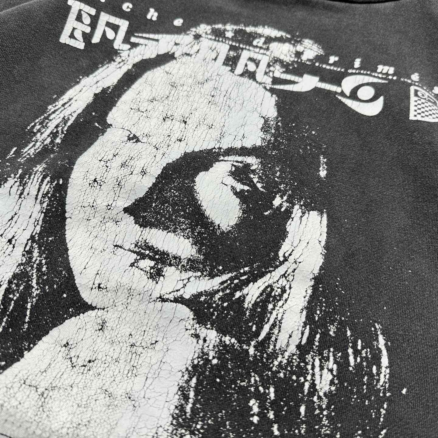 Enfants Riches Déprimés Exposed Christina Hoodie 'Sun Faded Black' - DesignerGu