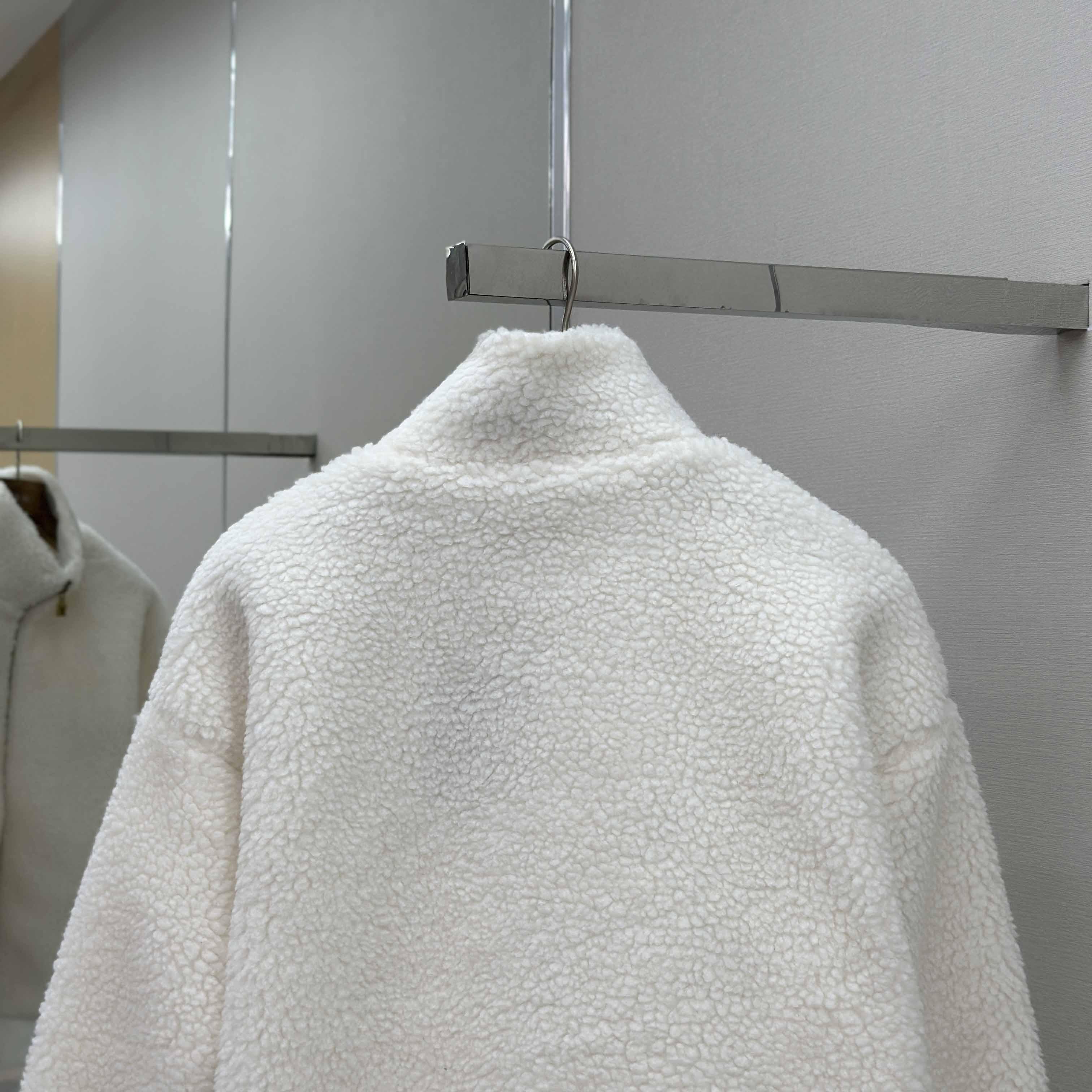 Louis Vuitton Leather Patch Fleece Blouson   1AHUGL - DesignerGu