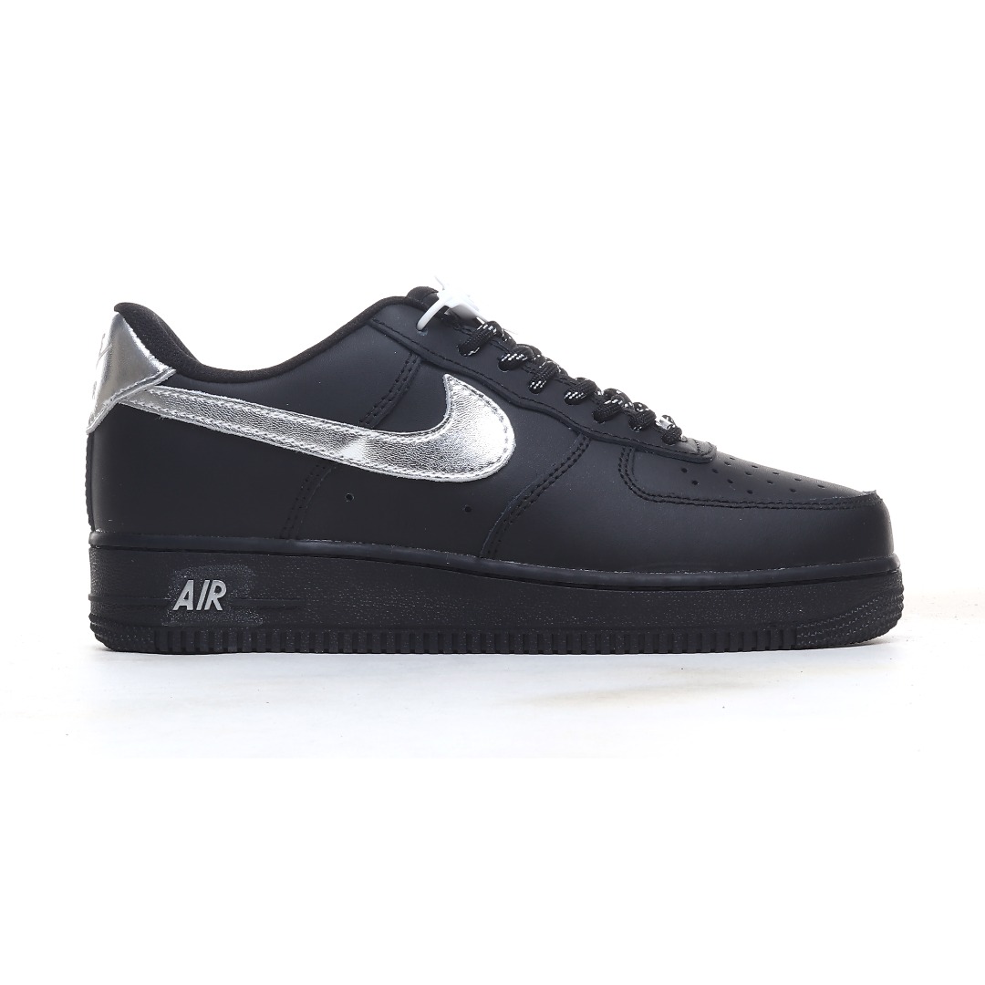 Nike Air Force 1 '07 Low “Black Silver Swoosh” FV5951-001 - DesignerGu