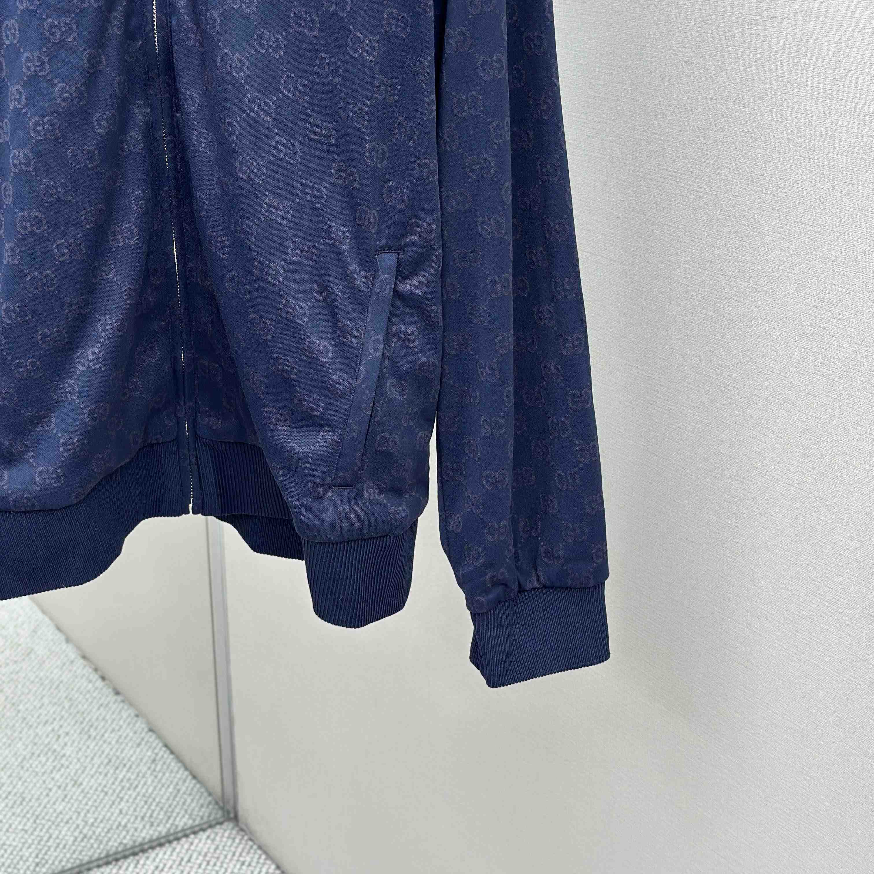 Gucci GG Jersey Jacquard Zip Jacket - DesignerGu