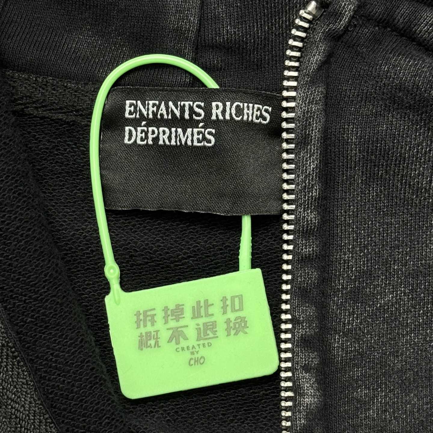 Enfants Riches Déprimés Cotton JerseyZip-Up Hoodie - DesignerGu