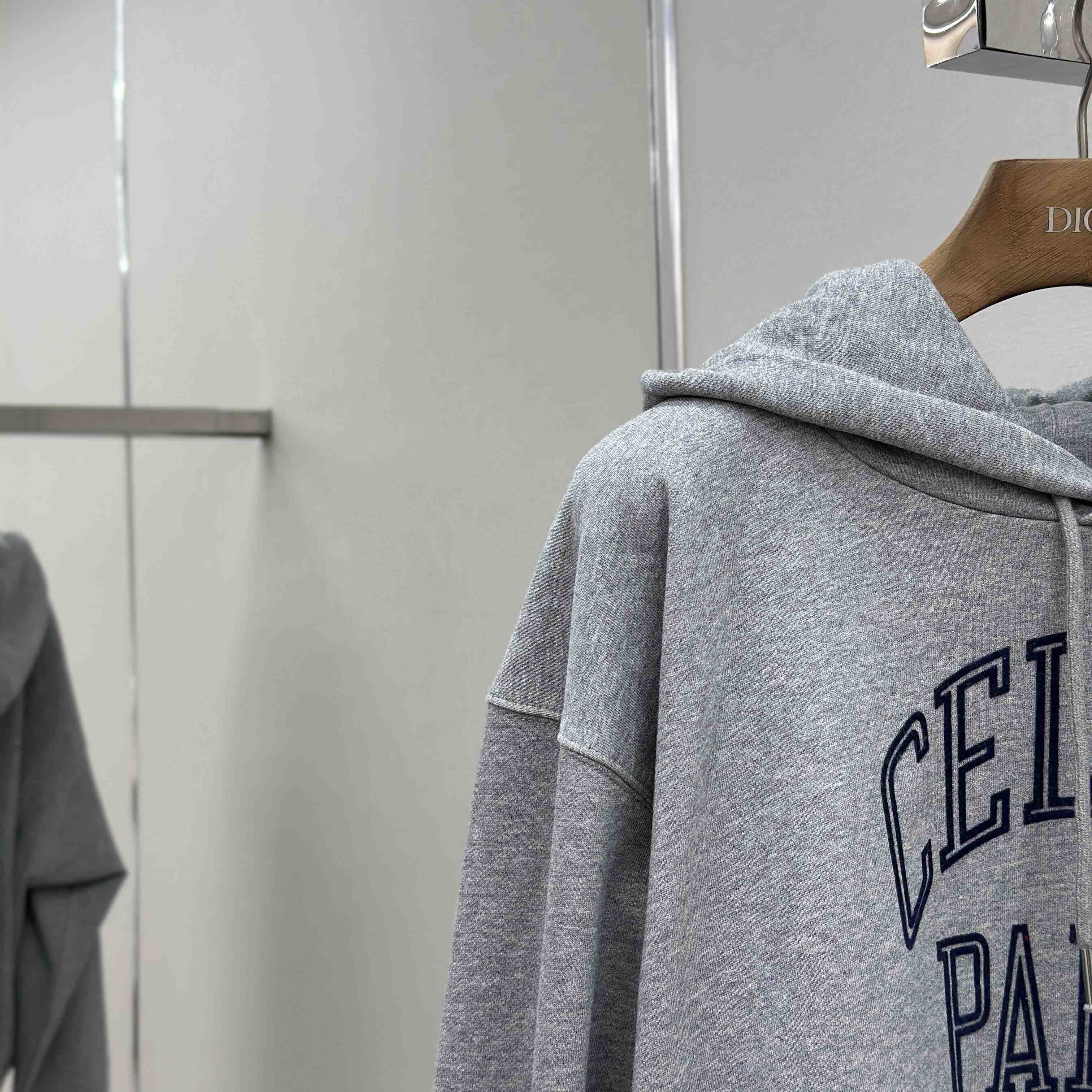 Celine Loose Hoodie In Cotton Fleece - DesignerGu