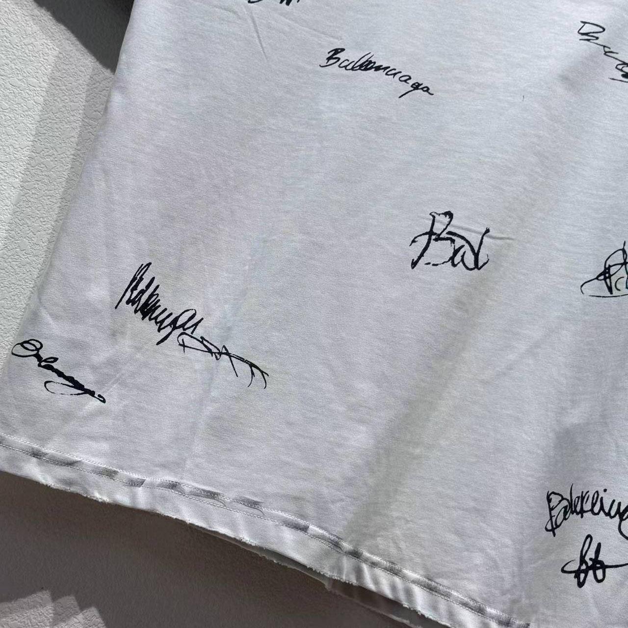 Balenciaga Banana Raglan Oversized T-Shirt In Dirty White And Blue Dry Jersey - DesignerGu