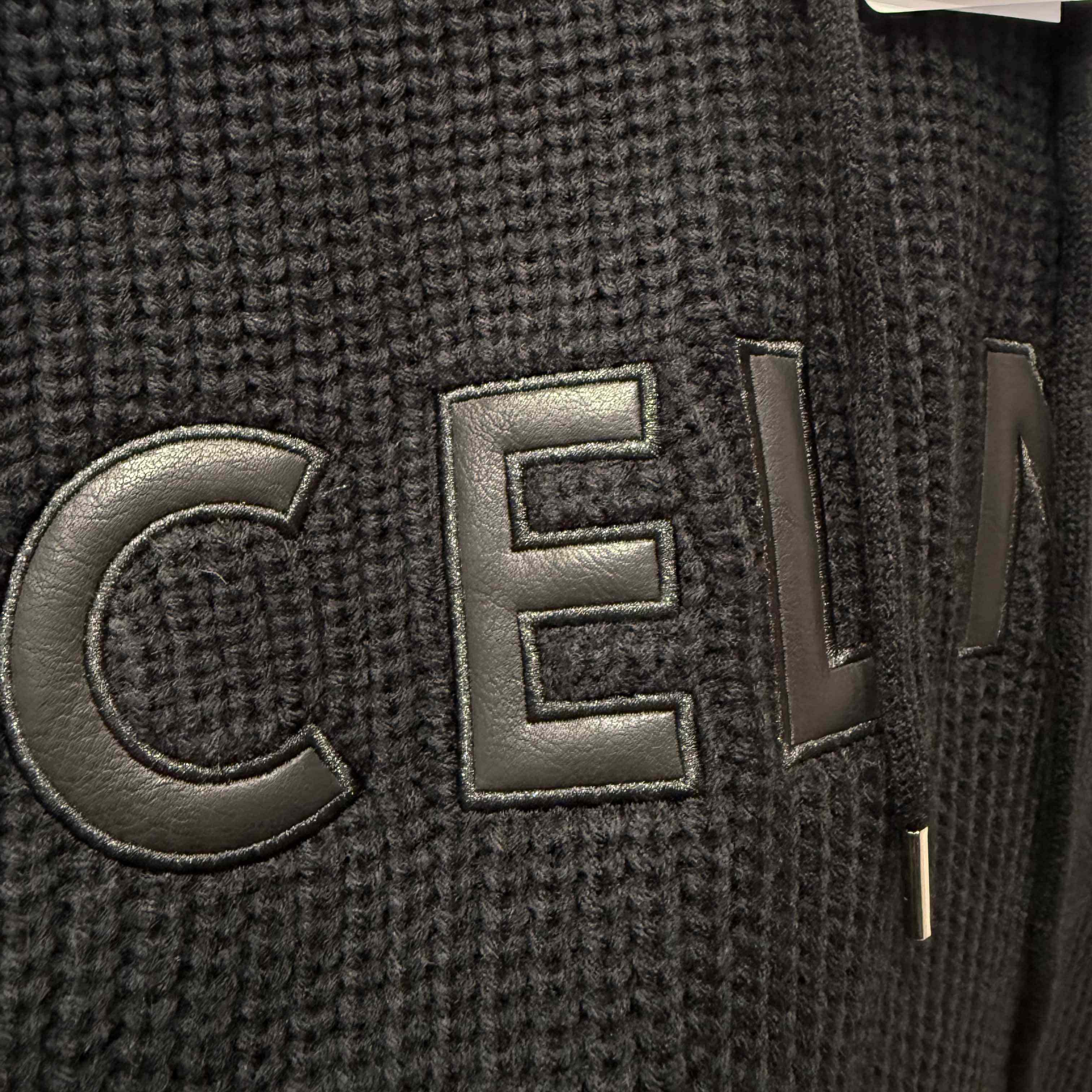 Celine Hooded Sweater In Monochromic Wool - DesignerGu