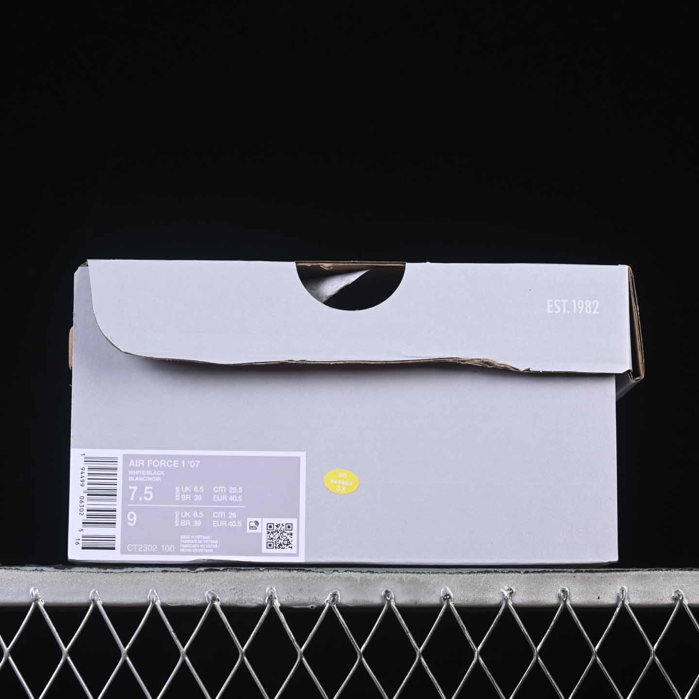 Nike Air Force 1 ’07 Low “White Black Swoosh” CT2302-100 - DesignerGu